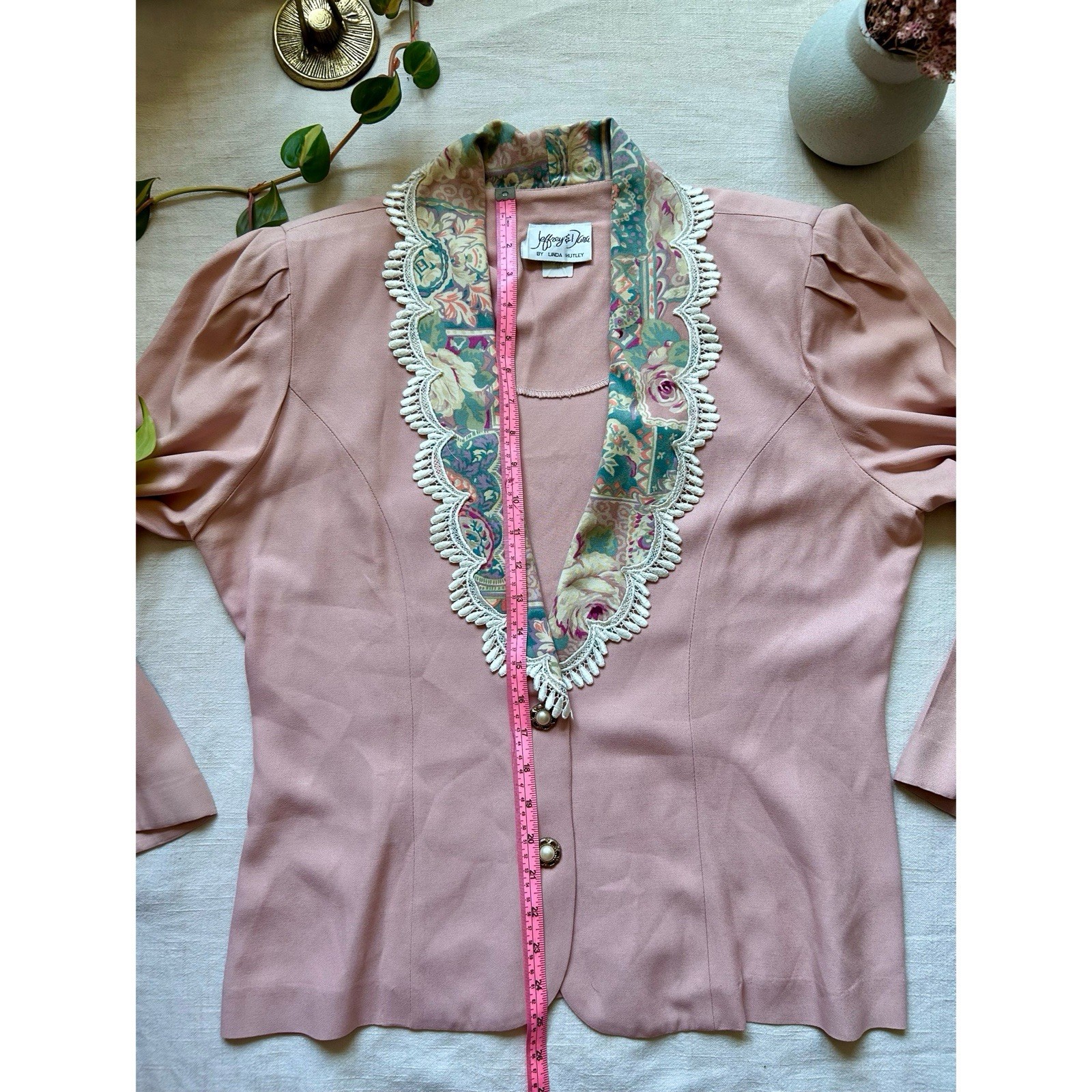Vintage Jeffrey & Dara by Linda Hutley Women&rsquo;s M Pink Blazer