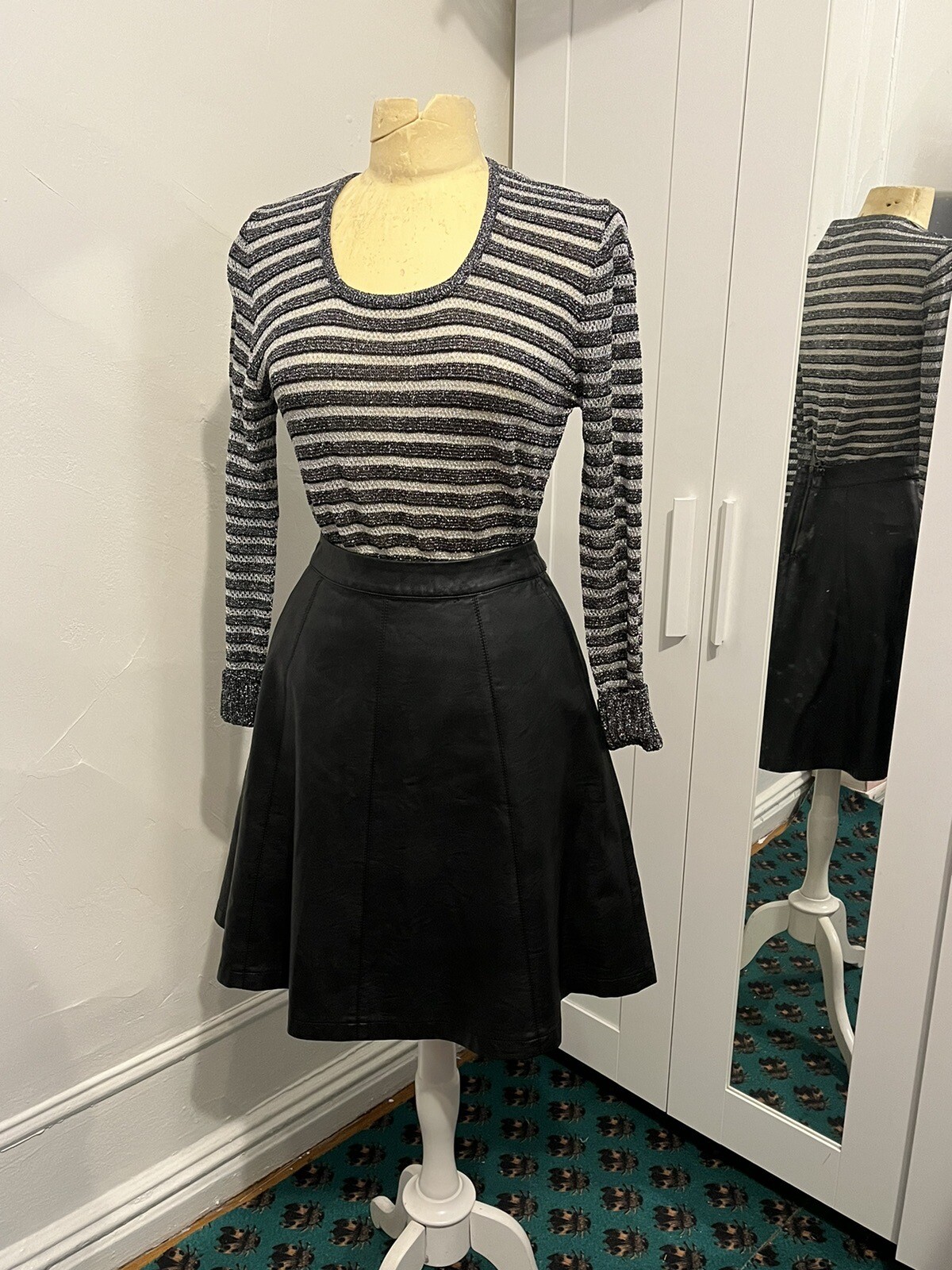 Vintage 70s Stripe Knit Metallic Sweater from Alexander’s