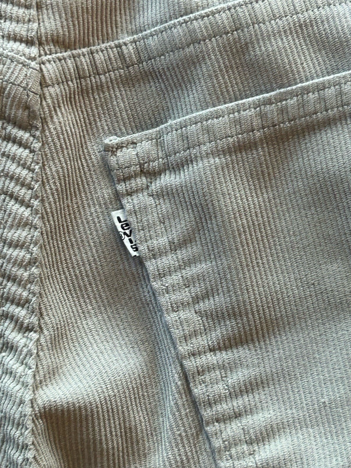 True Vintage Levi’s 80’s White Tab Corduroy Pants 29/30 Made In USA Talon Zip