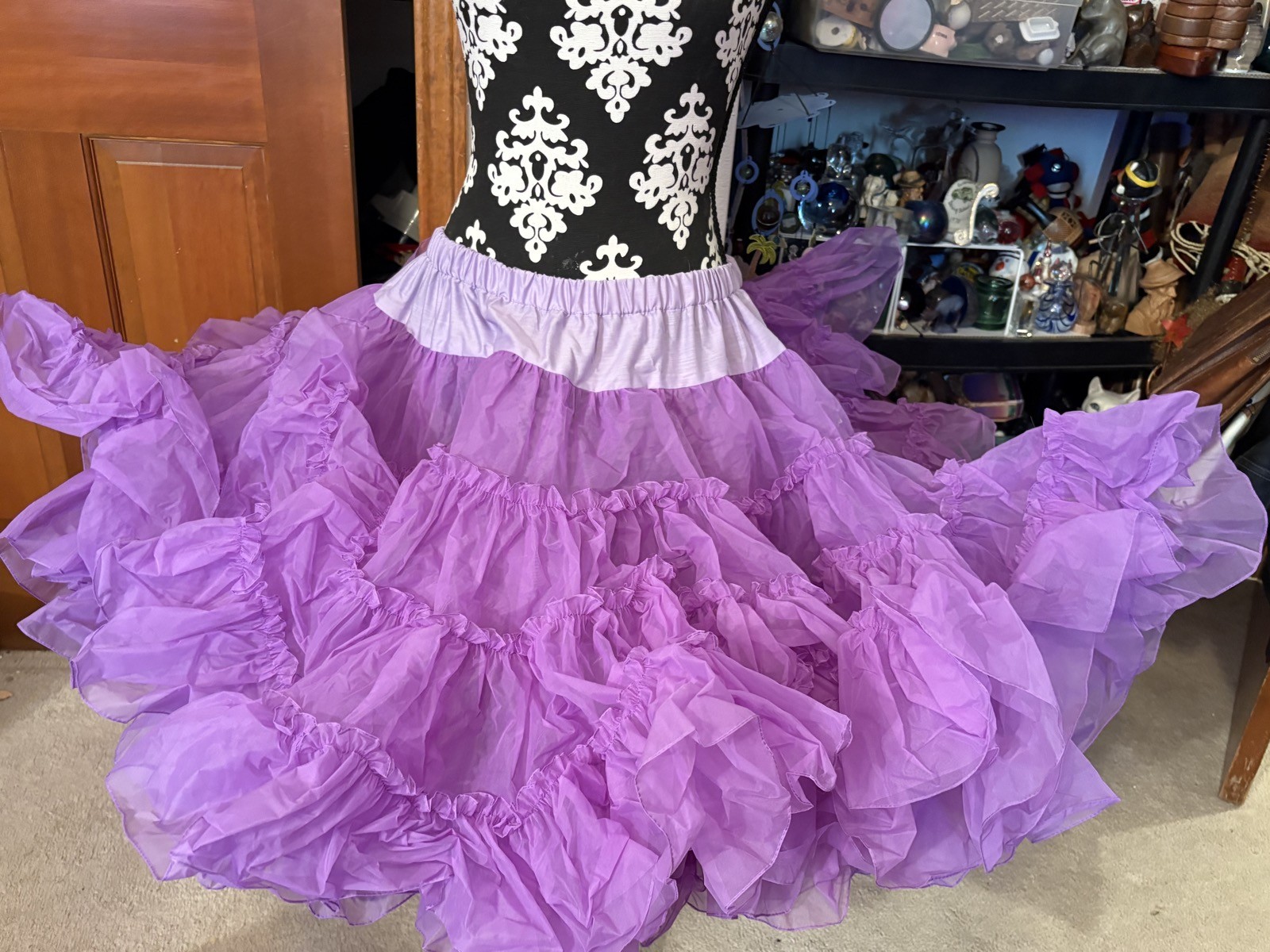 Vtg Great American Square Dancing Co Light Purple Petticoat M Rockabilly