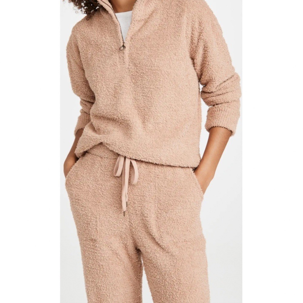 Honeydew Intimates Set Comfort Queen Half Zip Pullover & Joggers Size S in Sepia