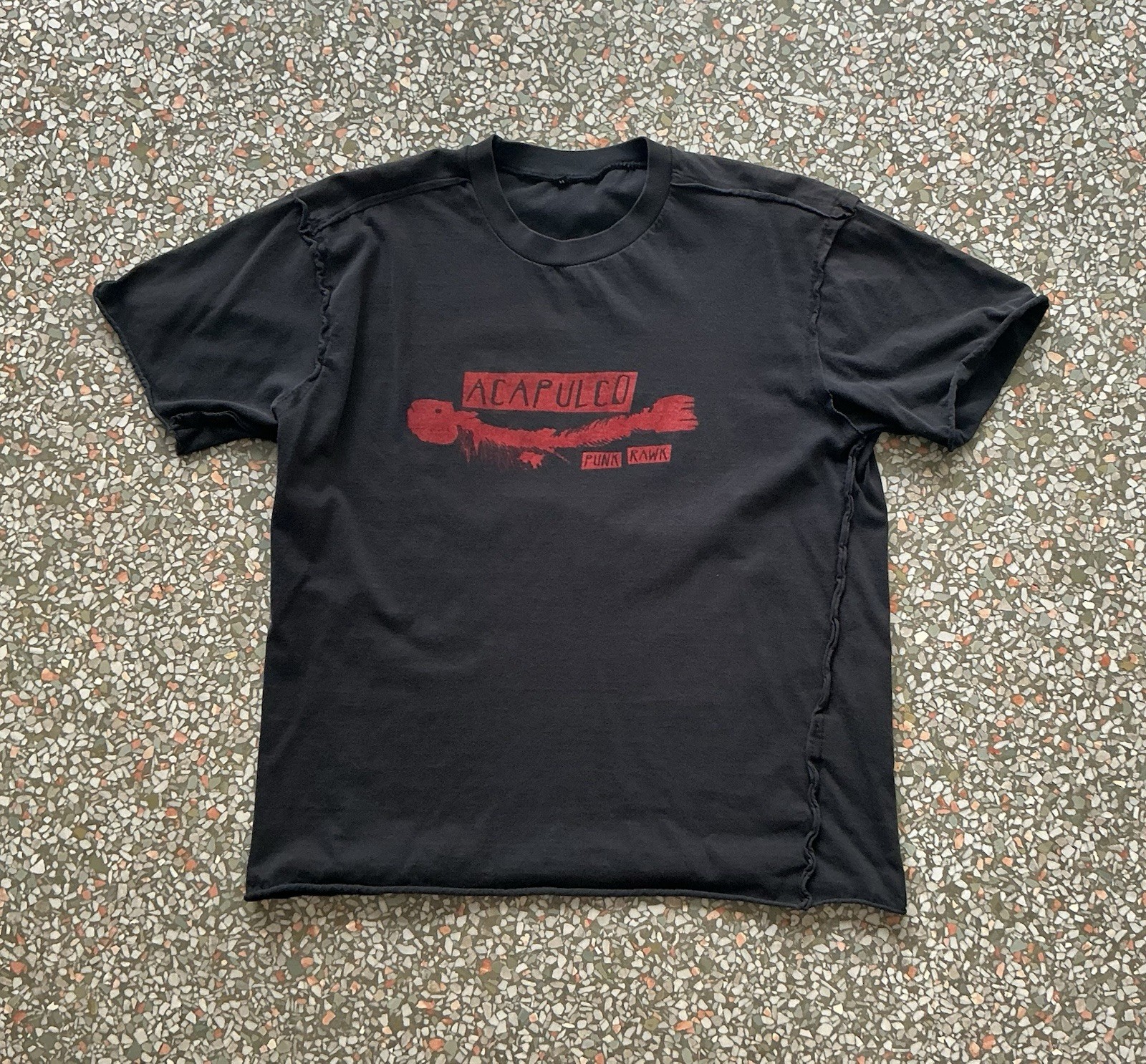 RARE Vintage Acapulco “Punk Rawk” Graphic T-Shirt L:25.5” W:22” Size: Medium