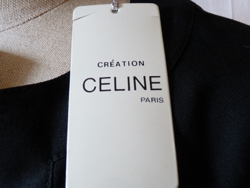 CELINE black silk jacket size 42 (12382)