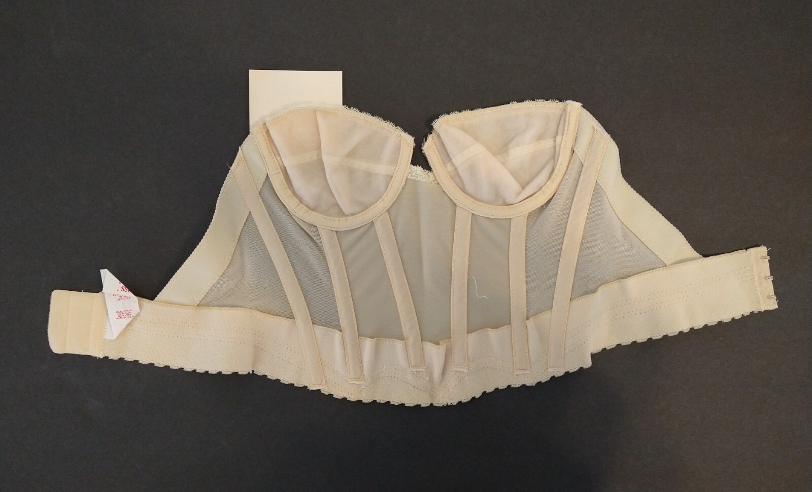 Vintage Young Smoothie NIP Backless Bustier Longline Bra Sz 32A