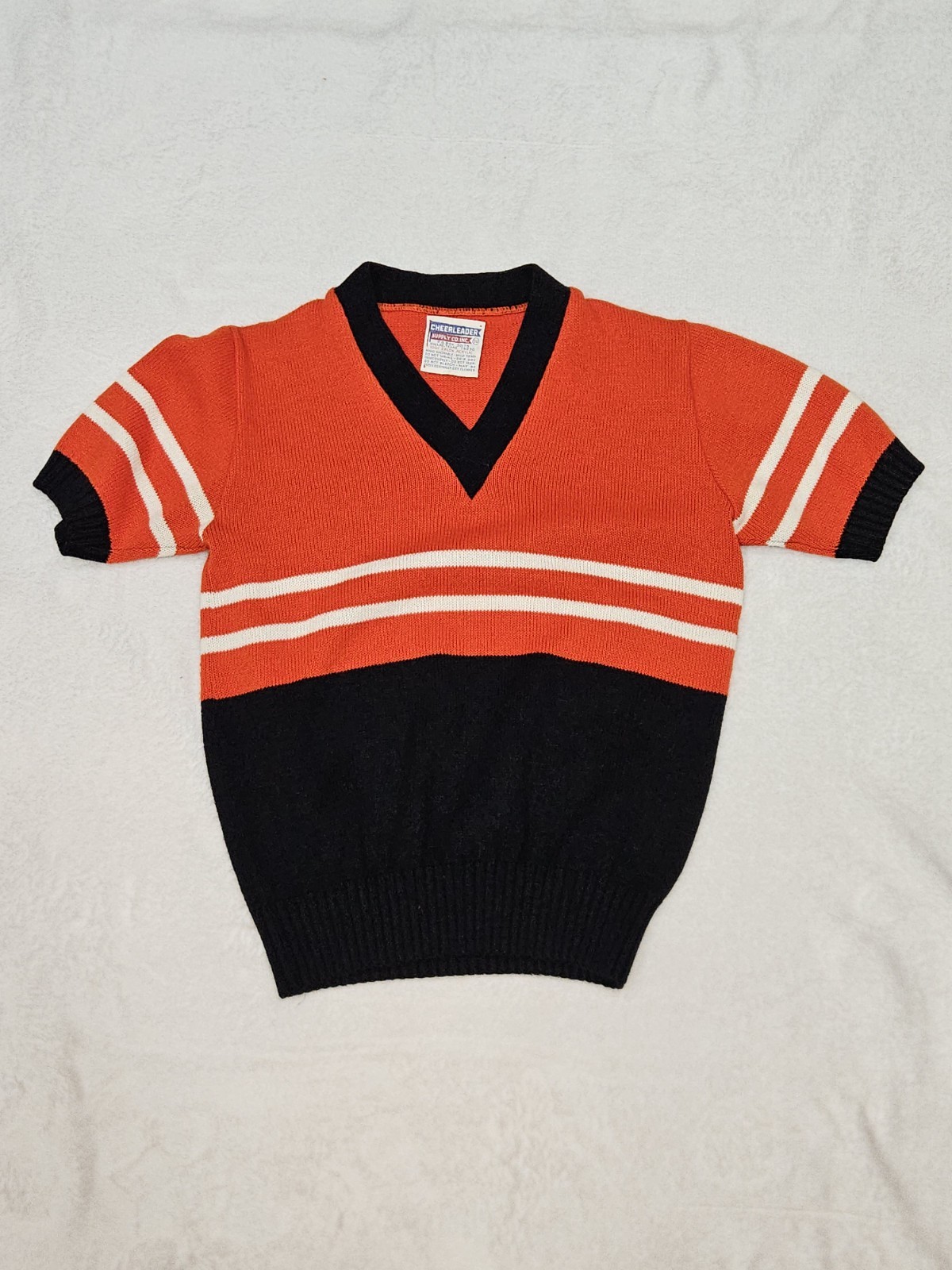 Cheerleader Supply Company Vintage Cardigan Sweater Sz S petite, 100% Acrylic