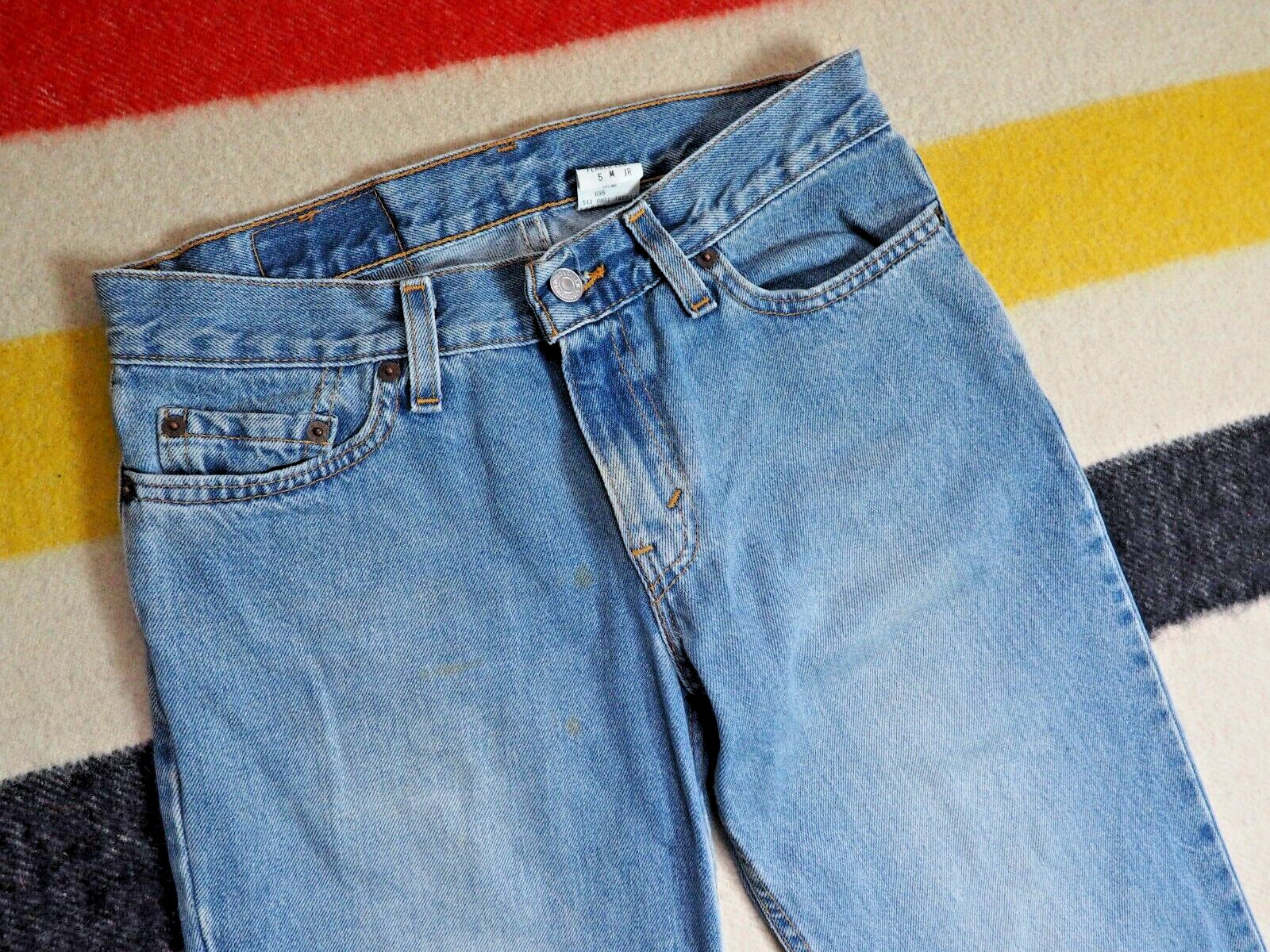 VTG 90s LEVIS 514 Superlow Flared Faded USA Made Blue 29×31 Denim Hippy Jeans