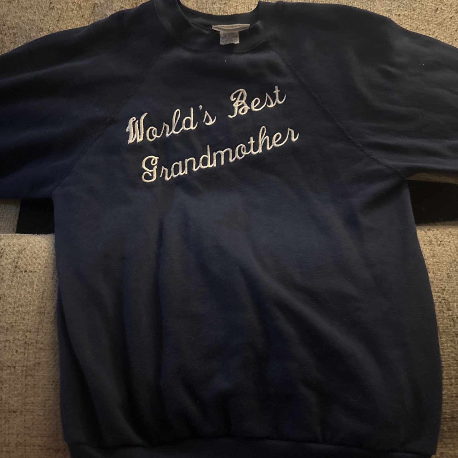 Vintage Healthways Worlds Best Grandmother Sweater Women&rsquo;s Size Medium USA Made