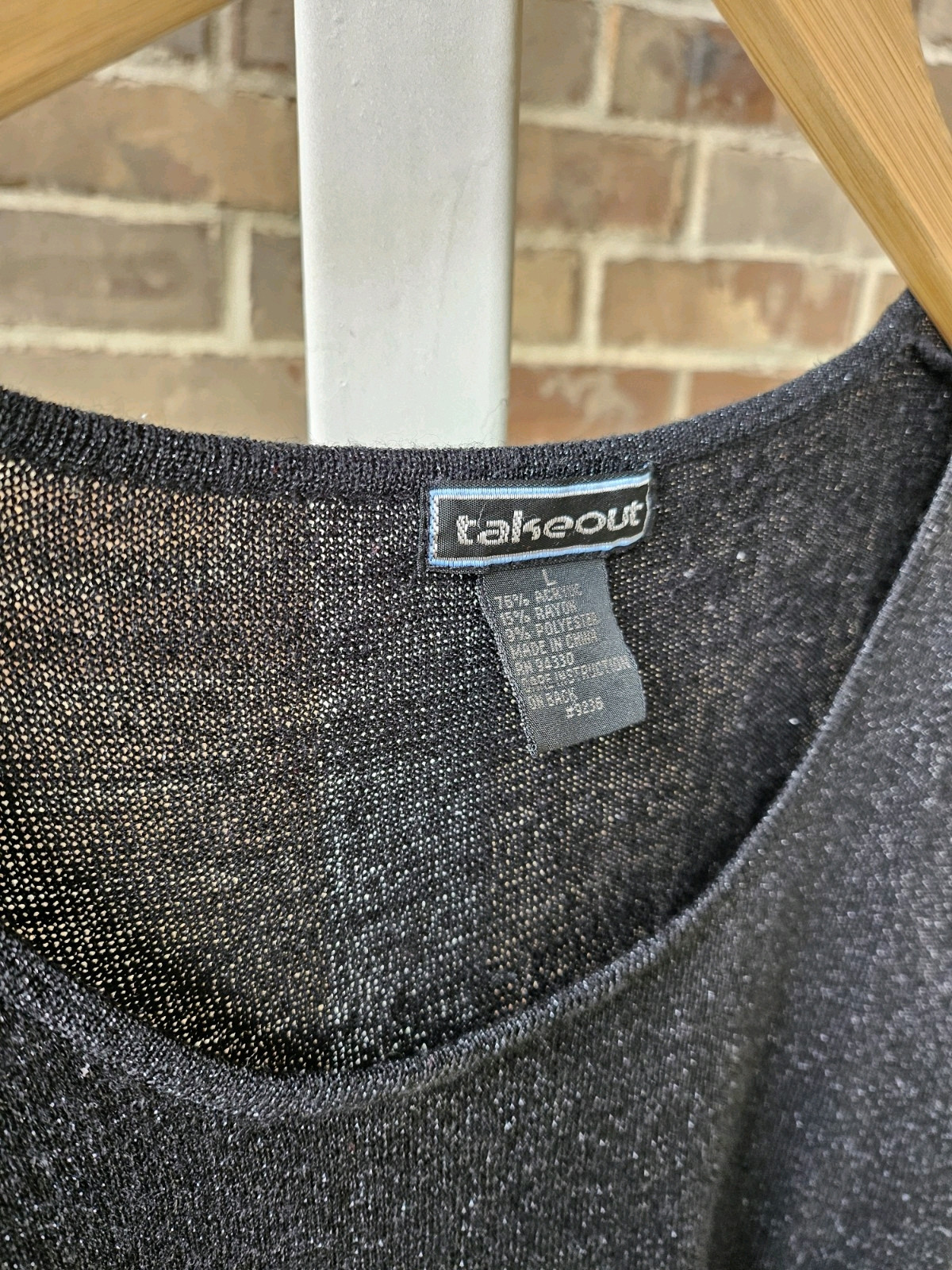 Vintage 1990s 2000s Black Glitter Sheer Tank Womens Small Junior Large Y2k