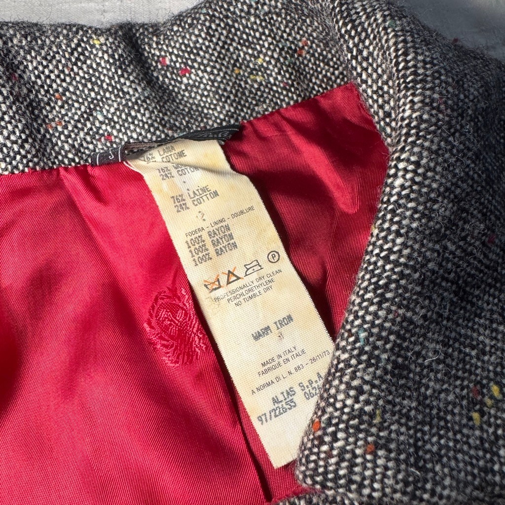Gianni Versace Couture Wool Matching Suit Blazer and Skirt • Size: 40 / S