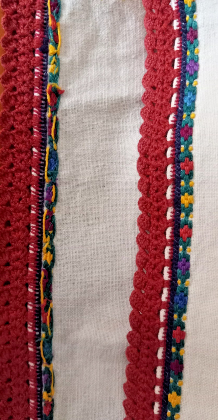 SUPER RARE UKRANIAN HAND EMBROIDERED HOMESPUN LINEN WOMAN DRESS 1900-1910