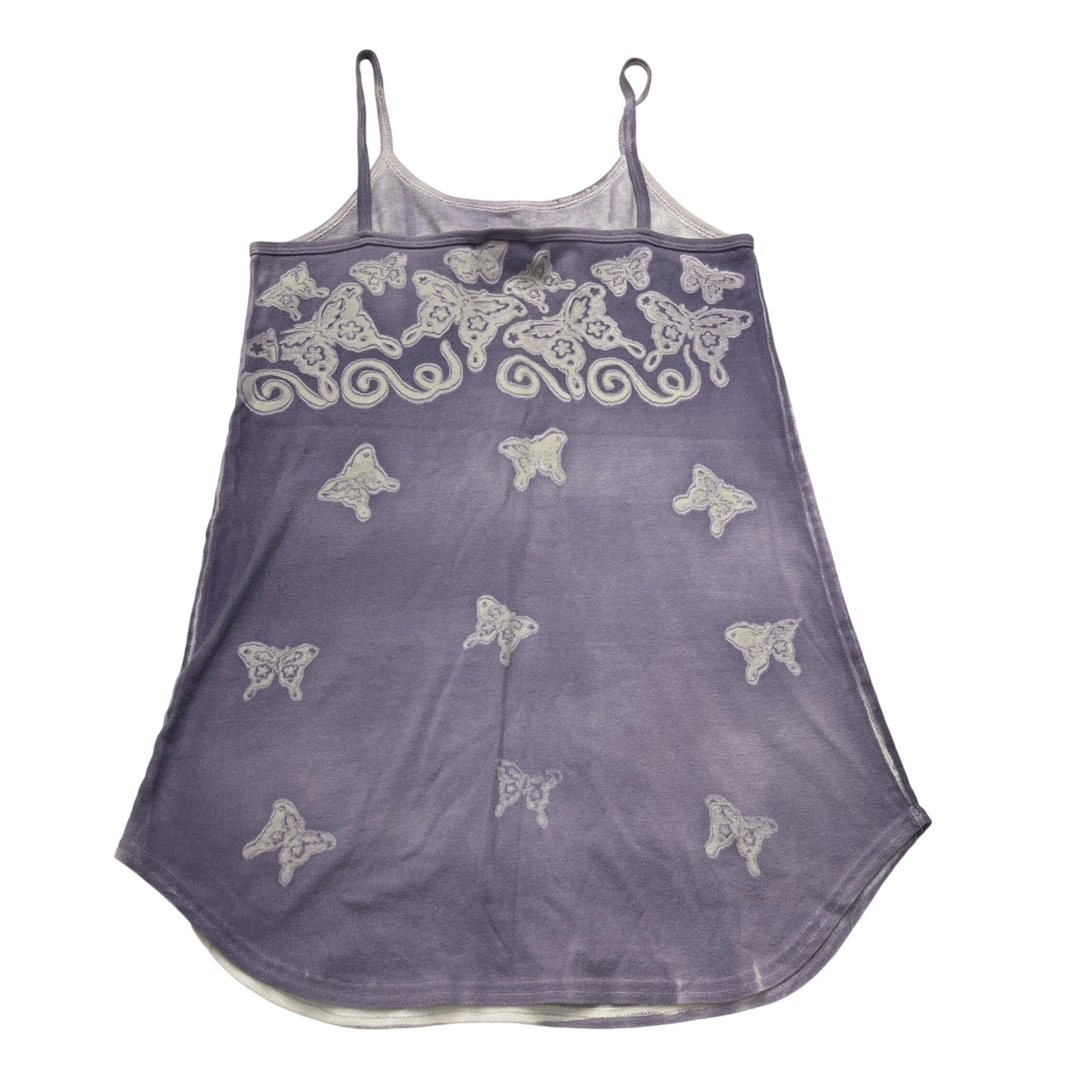 Xhilaration Mini Dress Large Purple Butterfly Y2K Fairy Grunge Vintage Tank Top