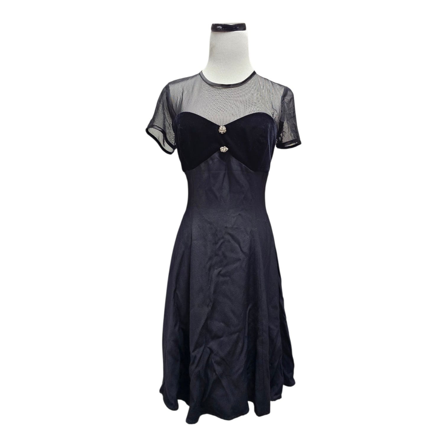 80s – 90s Filigree Ltd Collection 5483 sweetheart cocktail flare dress . size 8