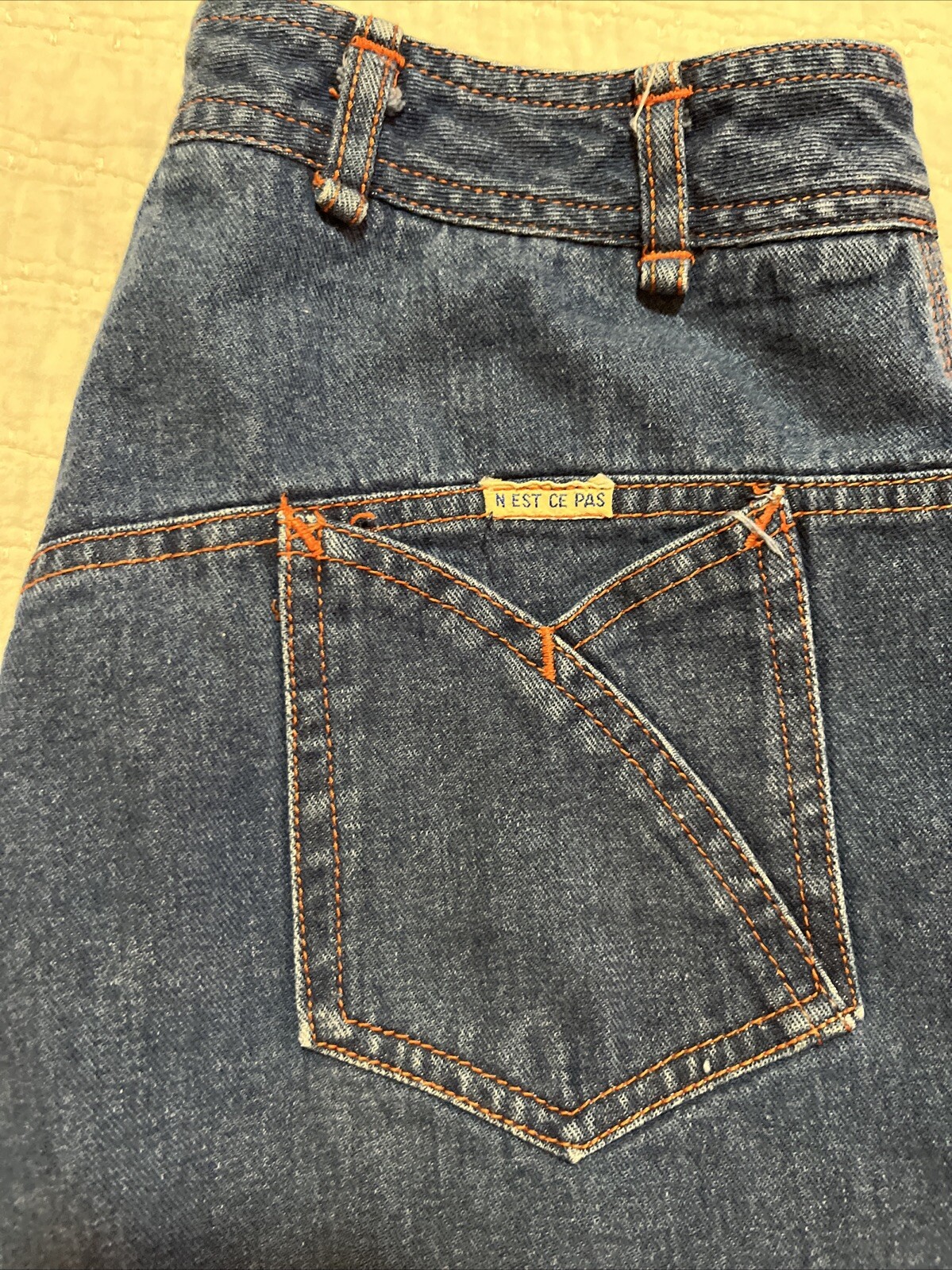 True Vintage Vintage N&rsquo;est Ce Pas? Womens 70s 1970s Size 26×27 High Waisted