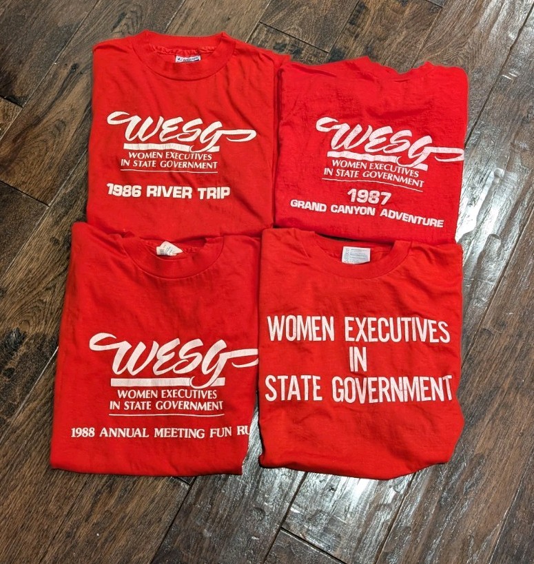 (4)VTG 1980s Single Stitch Women Executives In State Government Tshirts Feminist