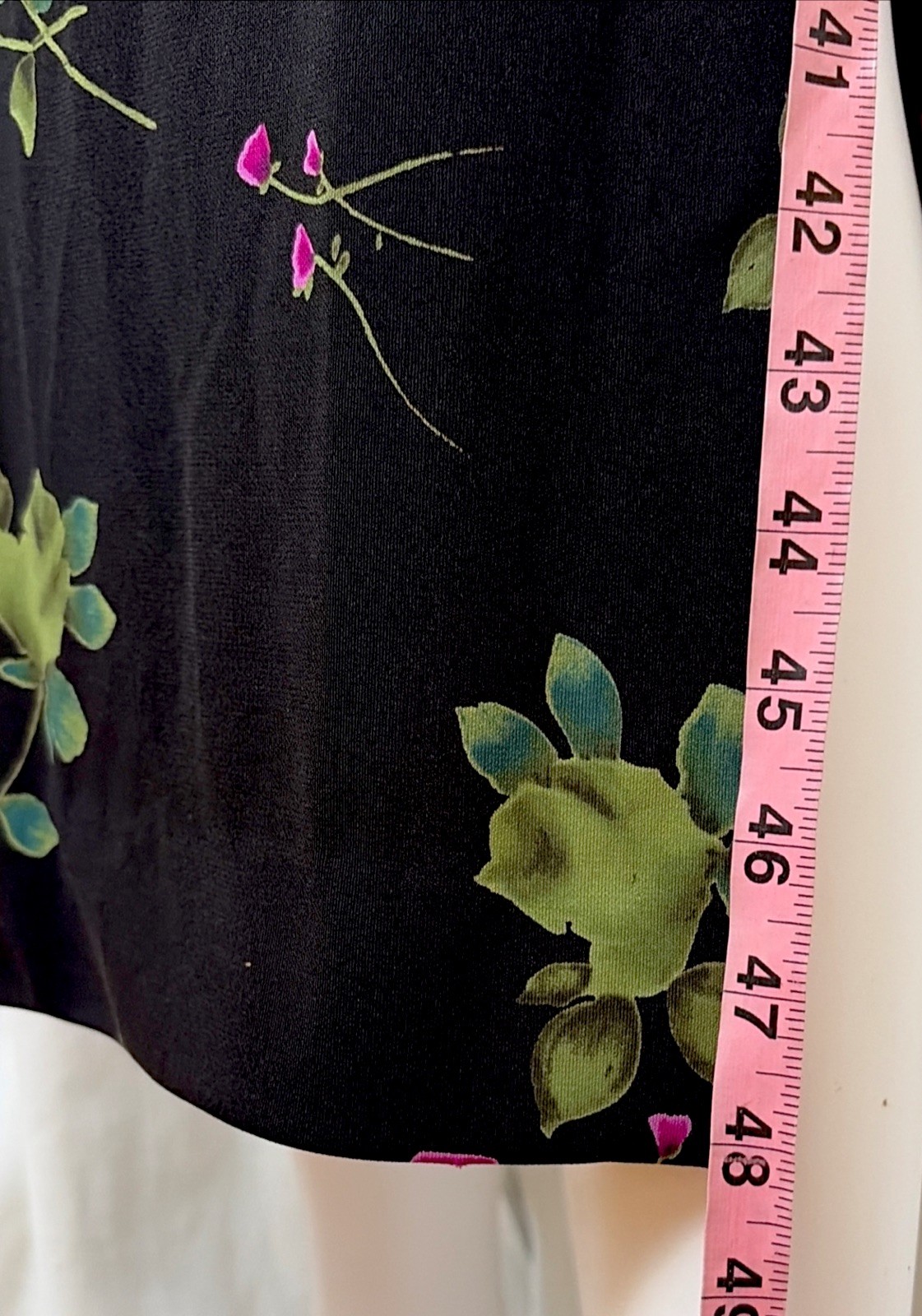 Vtg 90s Adrianna Rachel Kaye Vamp Goth Punk Dark Floral Jewel Slip Dress SZ 4P