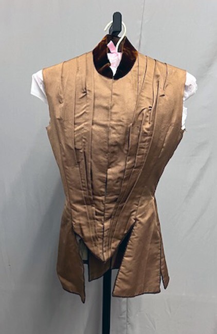 #25-066, Brown 1870&rsquo;s – 1880&rsquo;s Silk Faille Bodice