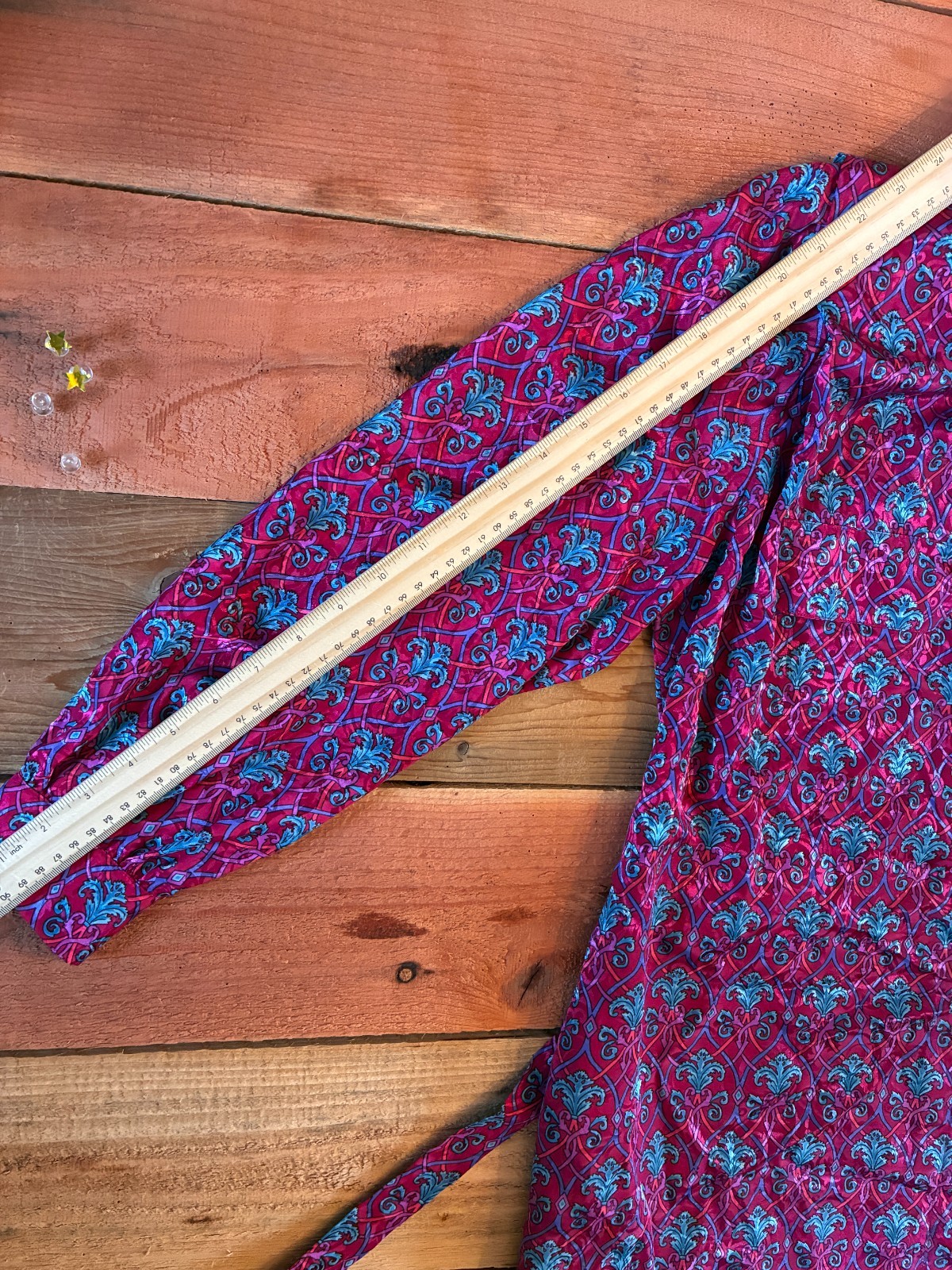 Vintage 80s 90s Schrader Petite Belted Shirt Dress Paisley Cottagecore Prairie