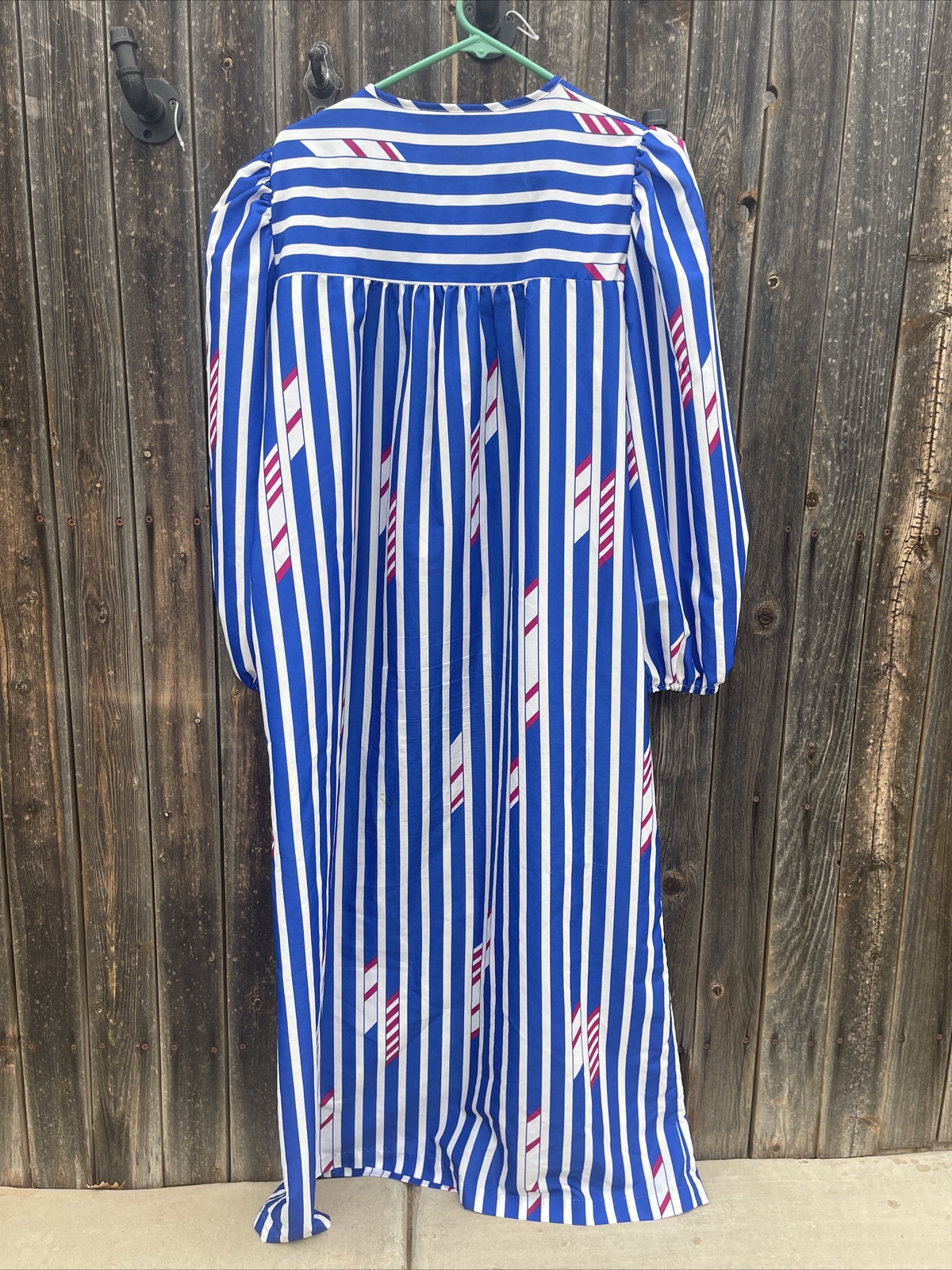 Vintage David Brown California Medium Large Zipup nightgown Patio House Dress US