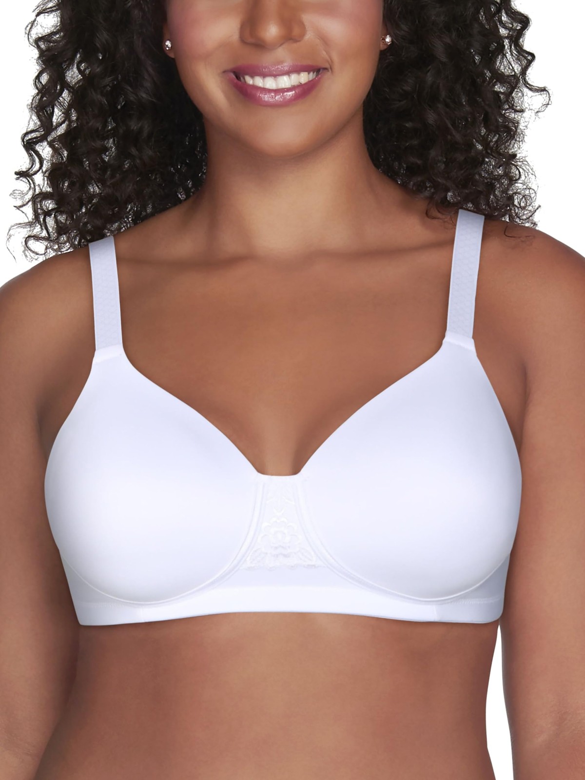 Vanity Fair Women’s Beauty Back Full Figure Wirefree 38DDD, – White