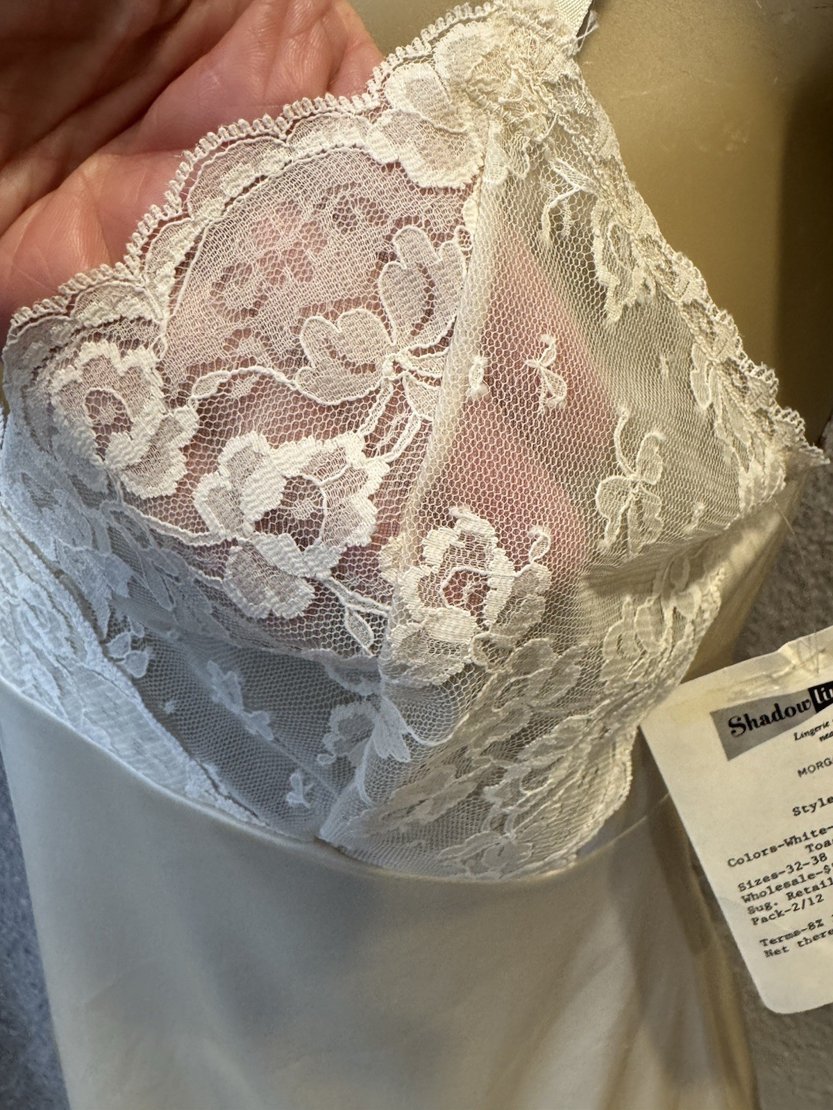 VTG Shadowline Camisole Cami Sz 34 & Half Slip Set Lingerie NEW, Lace, 80&rsquo;s