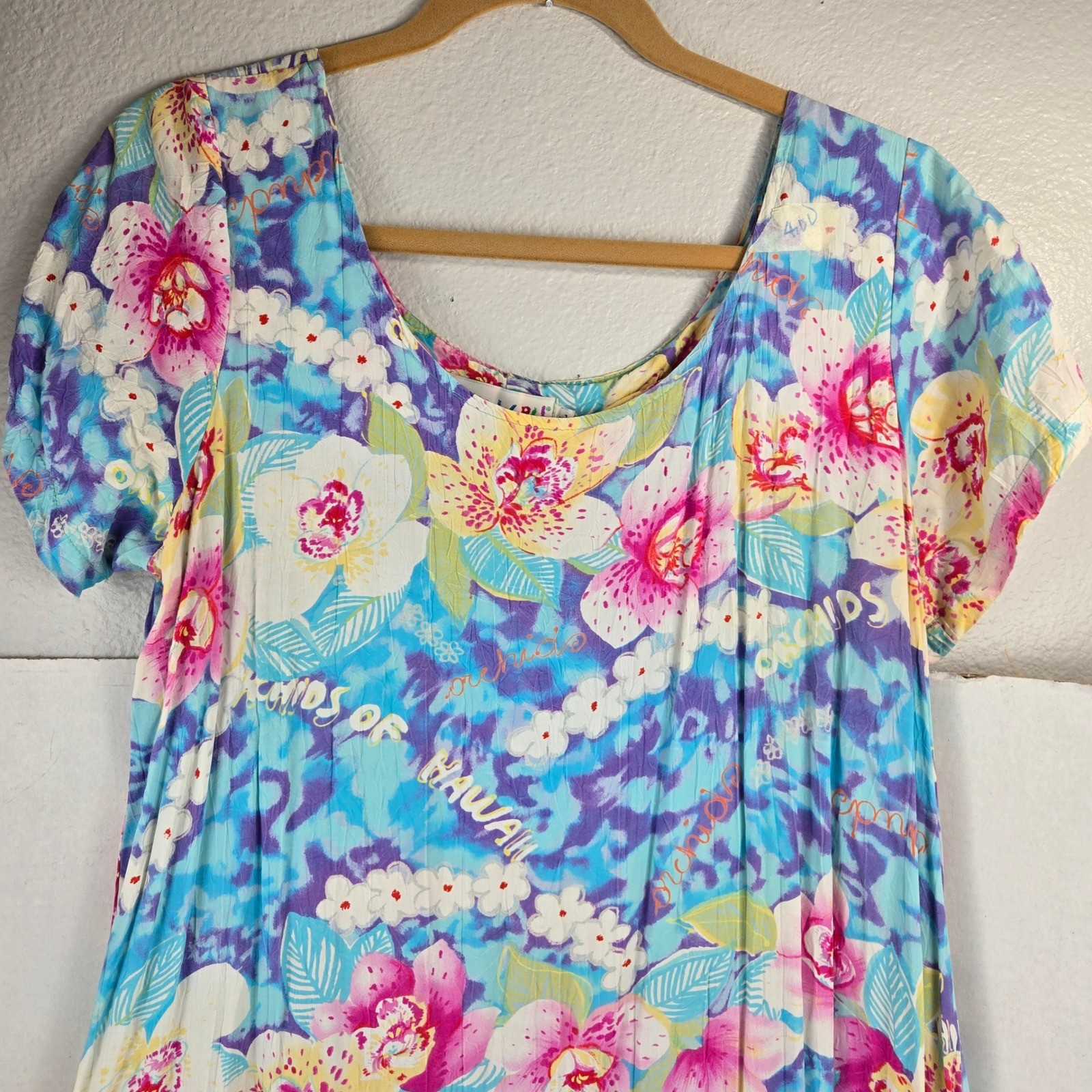 Jams World Orchids of Hawaii Hattie Mini Dress Women&rsquo;s XL MINT CONDITION
