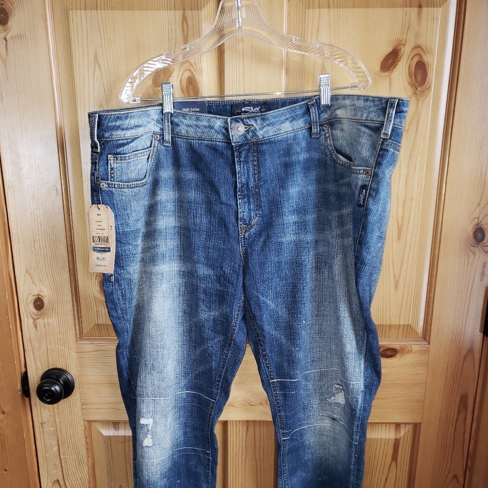 Nwt Silver Jean&rsquo;s Girlfriend Classic 24 plus