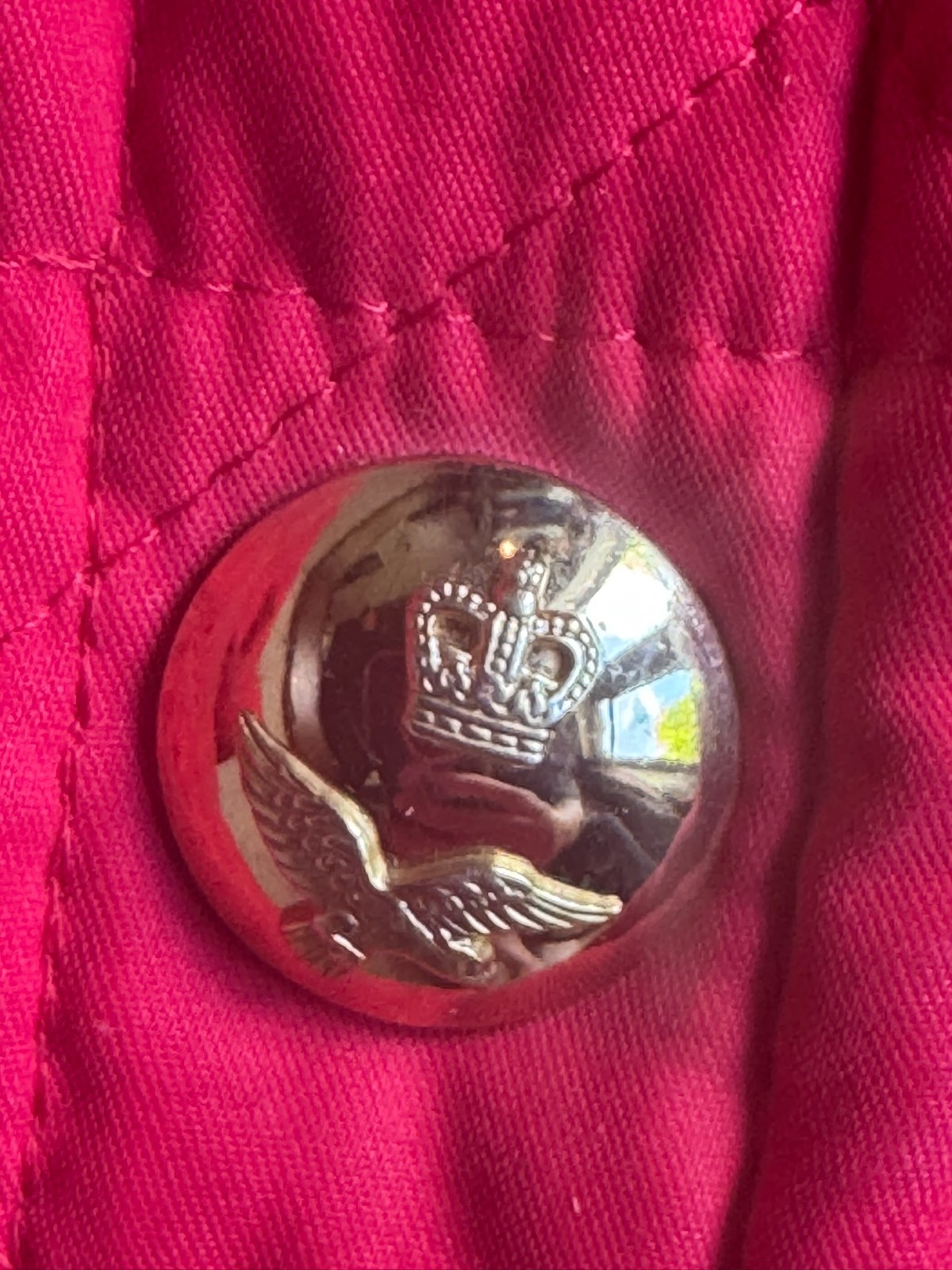 Vintage Antonette Haushofer Quilted Jacket Red Equestrian 44 46