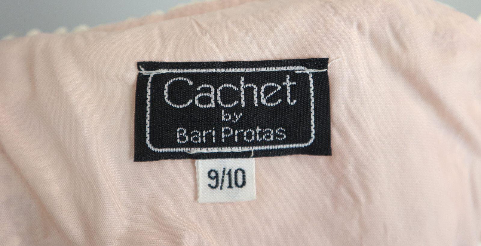 Cachet by Bari Protas Vintage 2-Piece Dress Skirt & Top Size 9/10 Light Pink