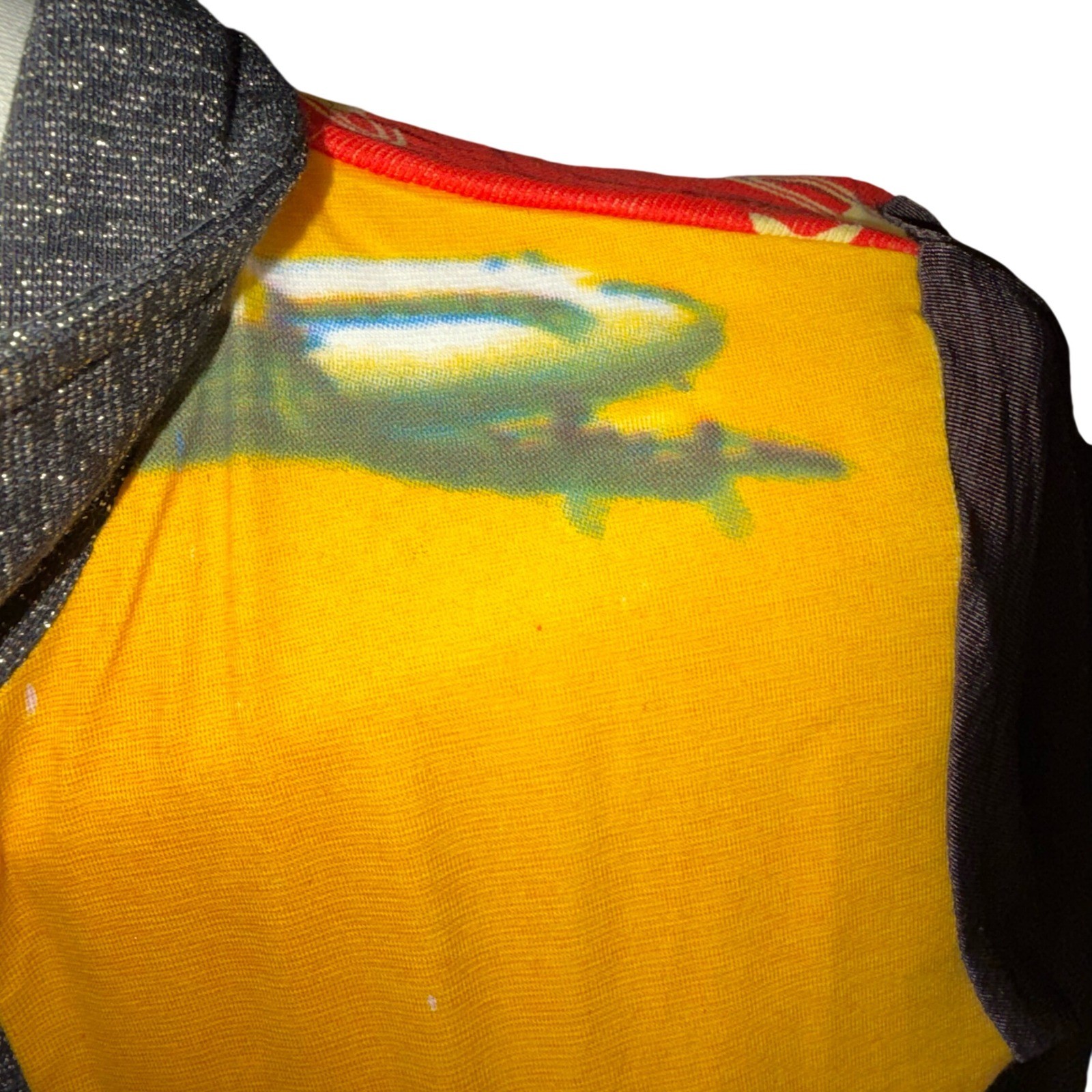 Vintage Custo Barcelona Egypt Sphinx Space Print Top Y2K Deadstock NWT Medium