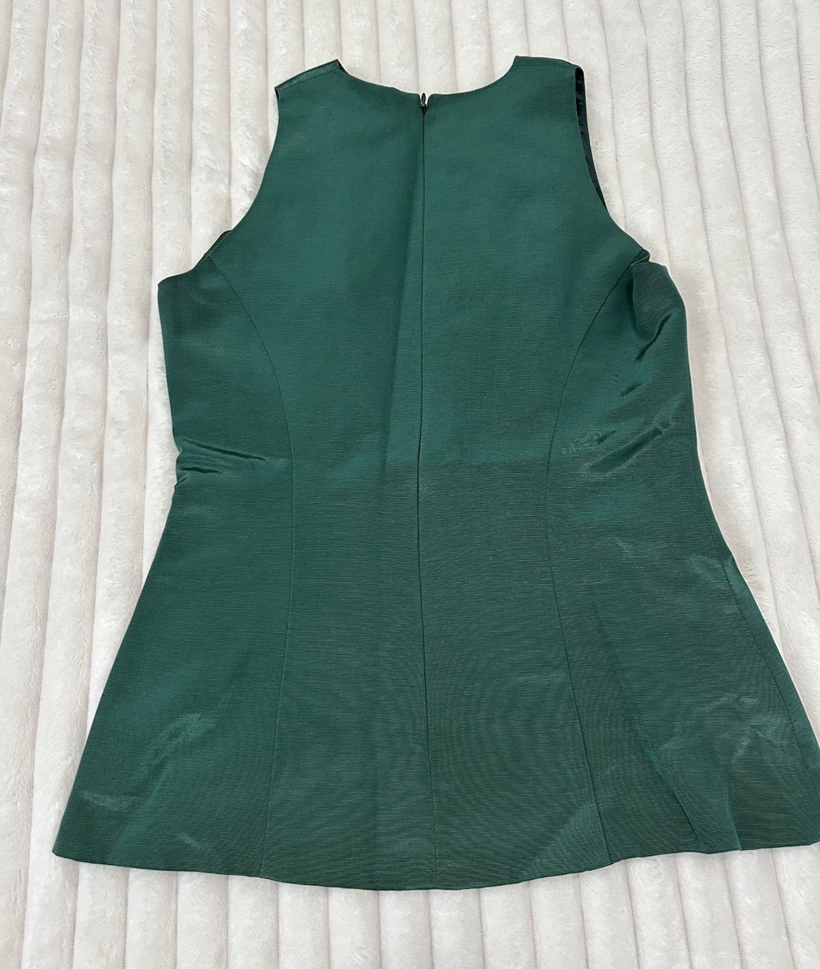 VTG Fiandaca Small 2 Piece Skirt Set Emerald Green 100% Wool Made In USA Rare