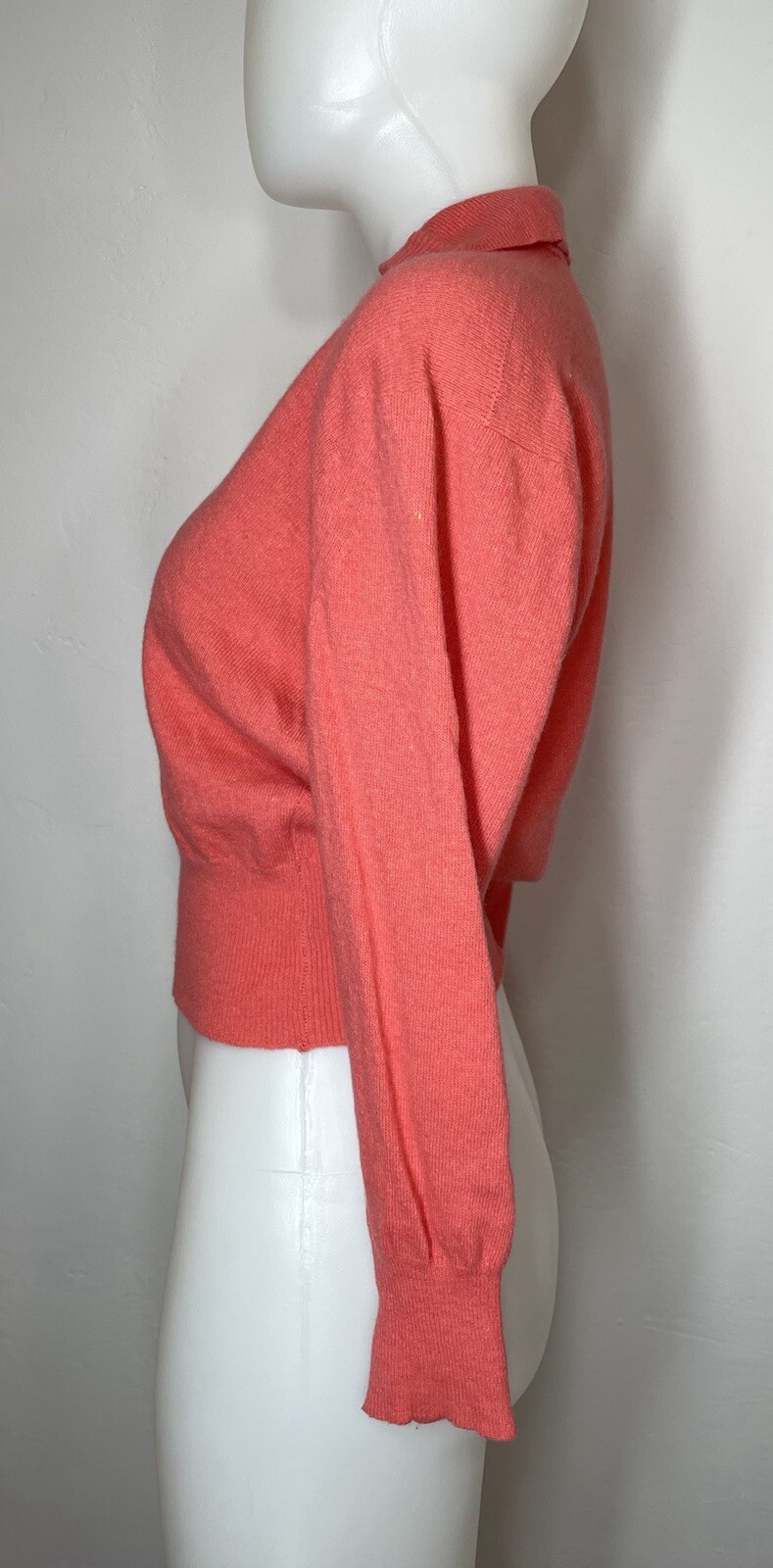 VTG 60s Bobbie Brooks Full Fashioned Kastle 20% Angora Rabbit Hair (HOLES