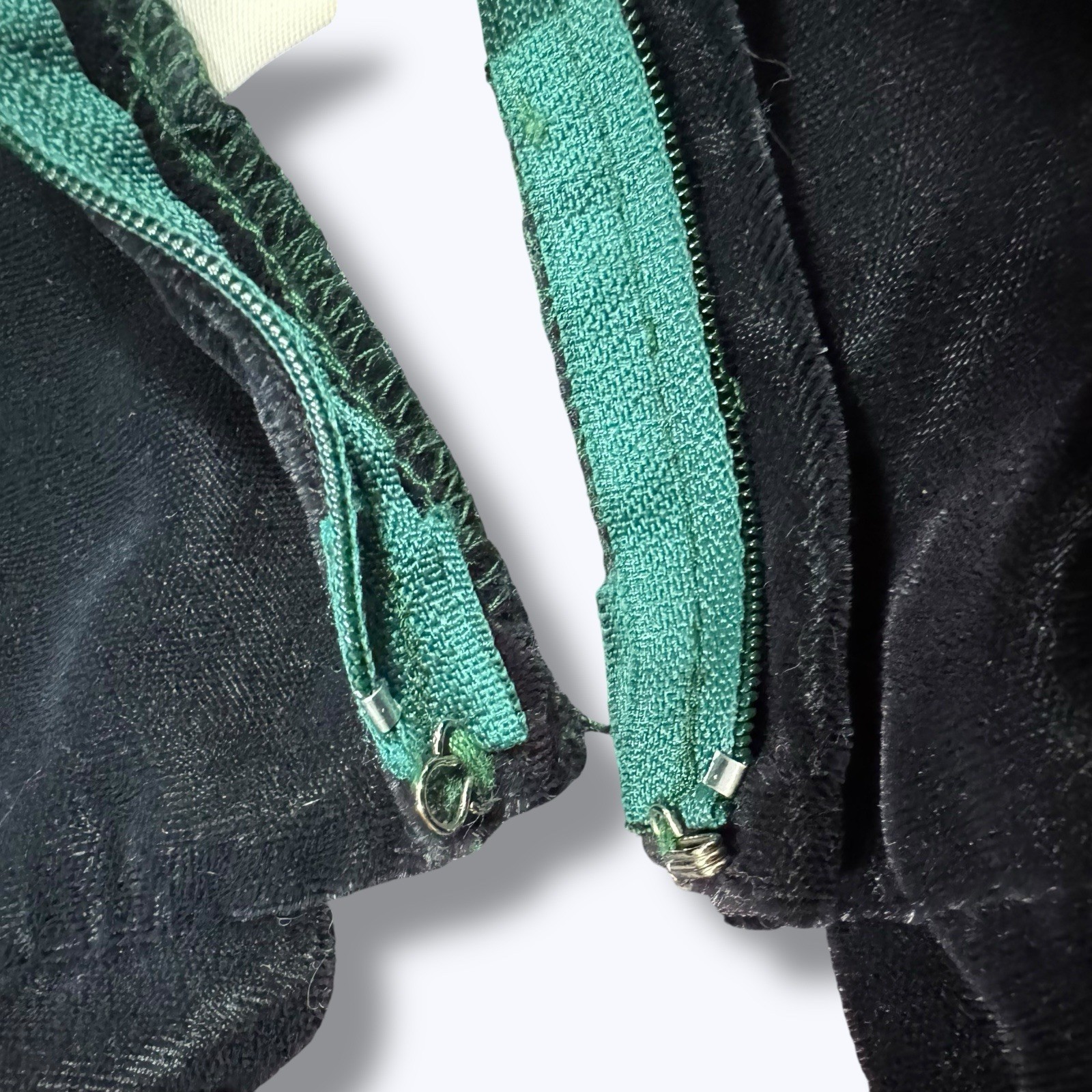 Vtg 90s Alfred Angelo S/M Green Velvet Grunge Renaissance Goth Witch Fairycore
