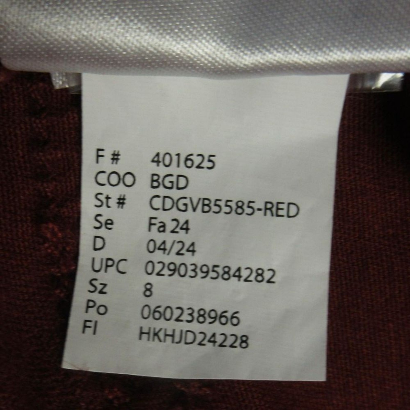 GLORIA VANDERBILT Tummy Control Wide Leg Crop Pants Sz 8 Red Rust Pull On NWT
