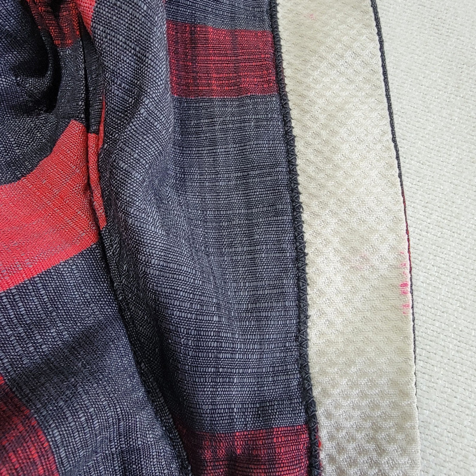 Vintage 50s Toni Todd Plaid Sailor Dress Red Grey Women&rsquo;s M Rockabilly