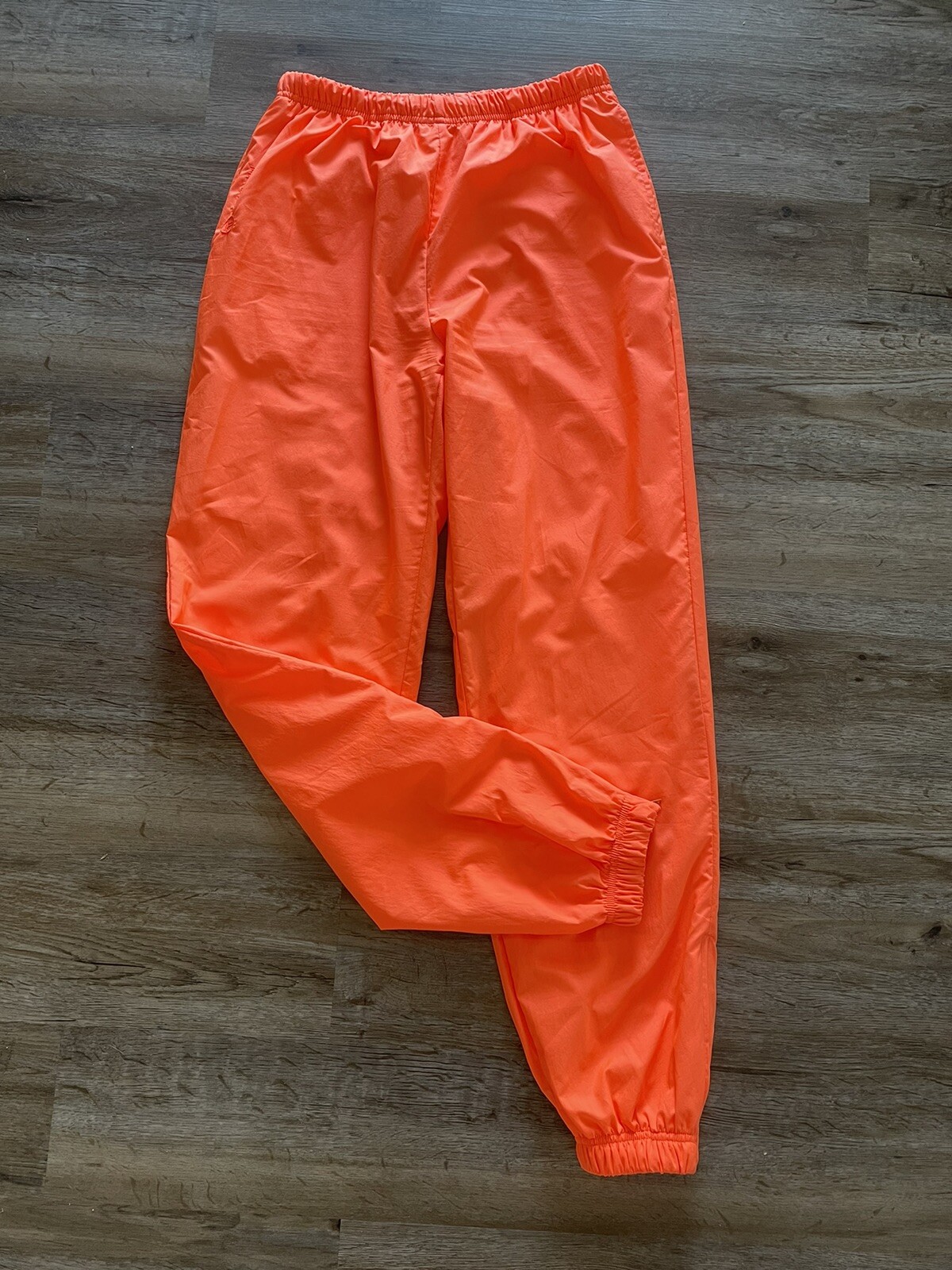 Women&rsquo;s Vintage Sergio Tacchini Italy Track 90s Pants Size 8 Orange Windbreaker
