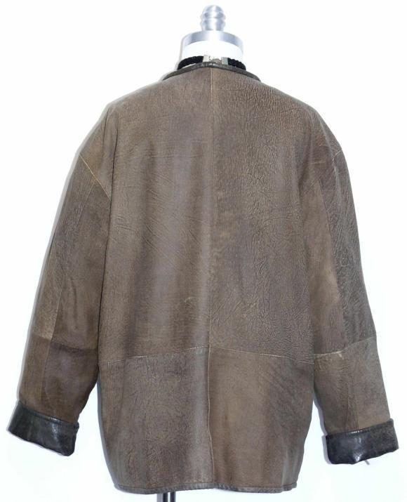 LEATHER JACKET Women Coat BROWN German Hunting Western Sport 44 16 L B46&Prime;