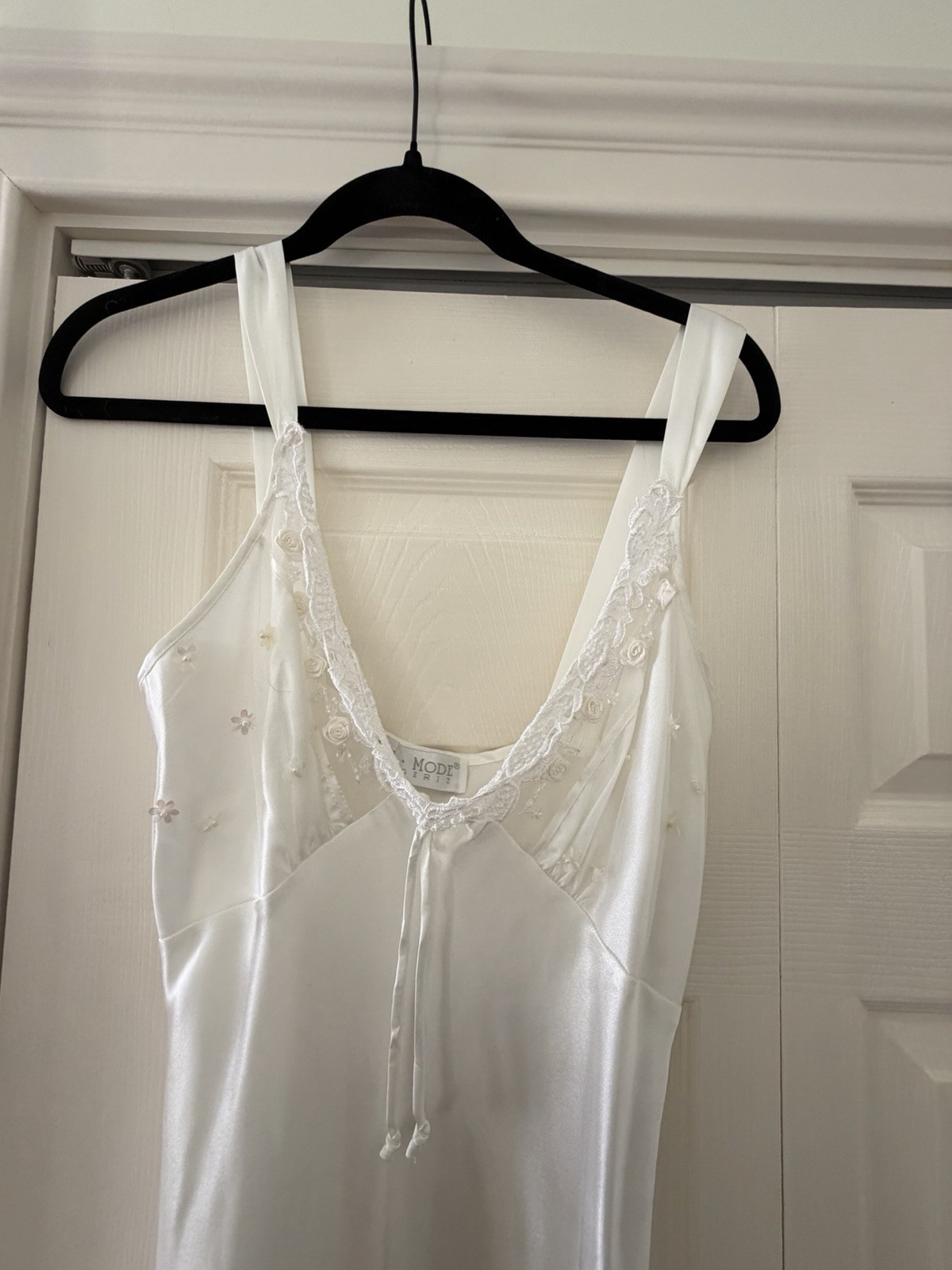 Val Mode White Slip with Lace Trim Vintage Regular Size