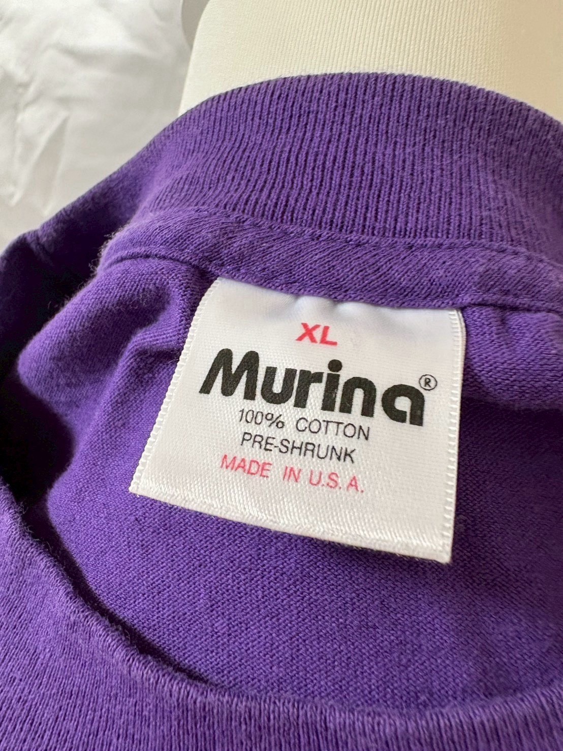 Vintage 1990s Murina Easter Bunny Rabbit Graphic T shirt Purple USA Kawaii Cute