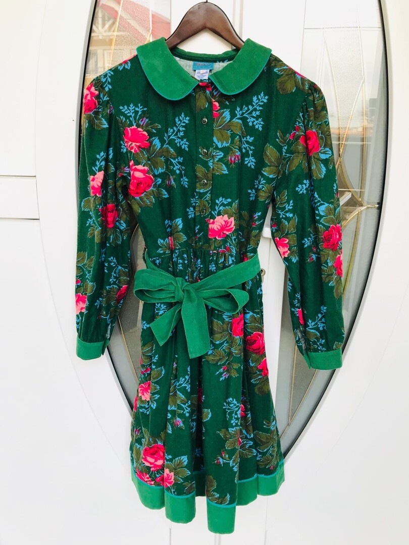 Rare Vintage Kenzo Paris Dress Floral Print Size S
