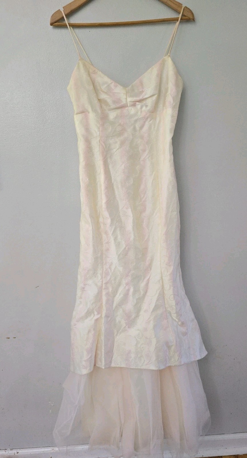 Vintage Zum Zum Pink Stripes Tulle Mermaid Dress Coquette Fairy Size 9 *read*