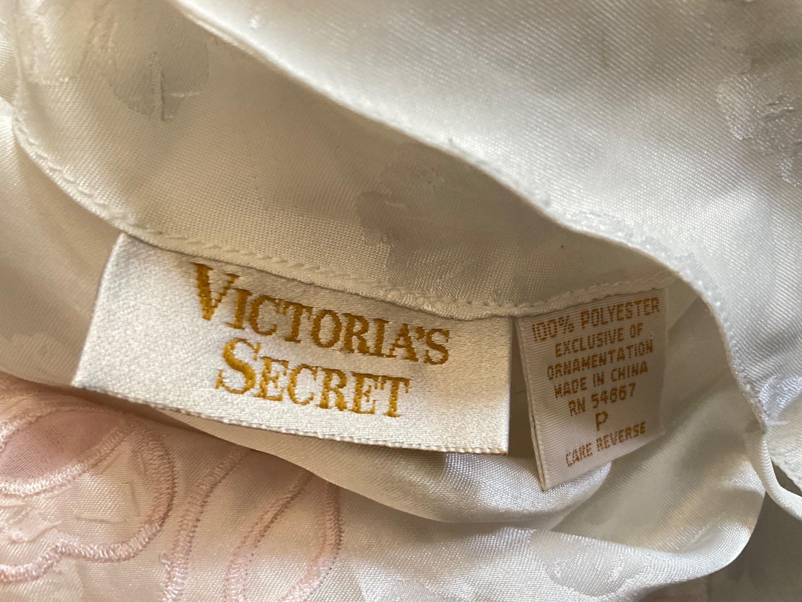 Vtg. Victoria’s Secret White Satin Bodysuit Teddy Chiffon Bridal Nightie Teddie