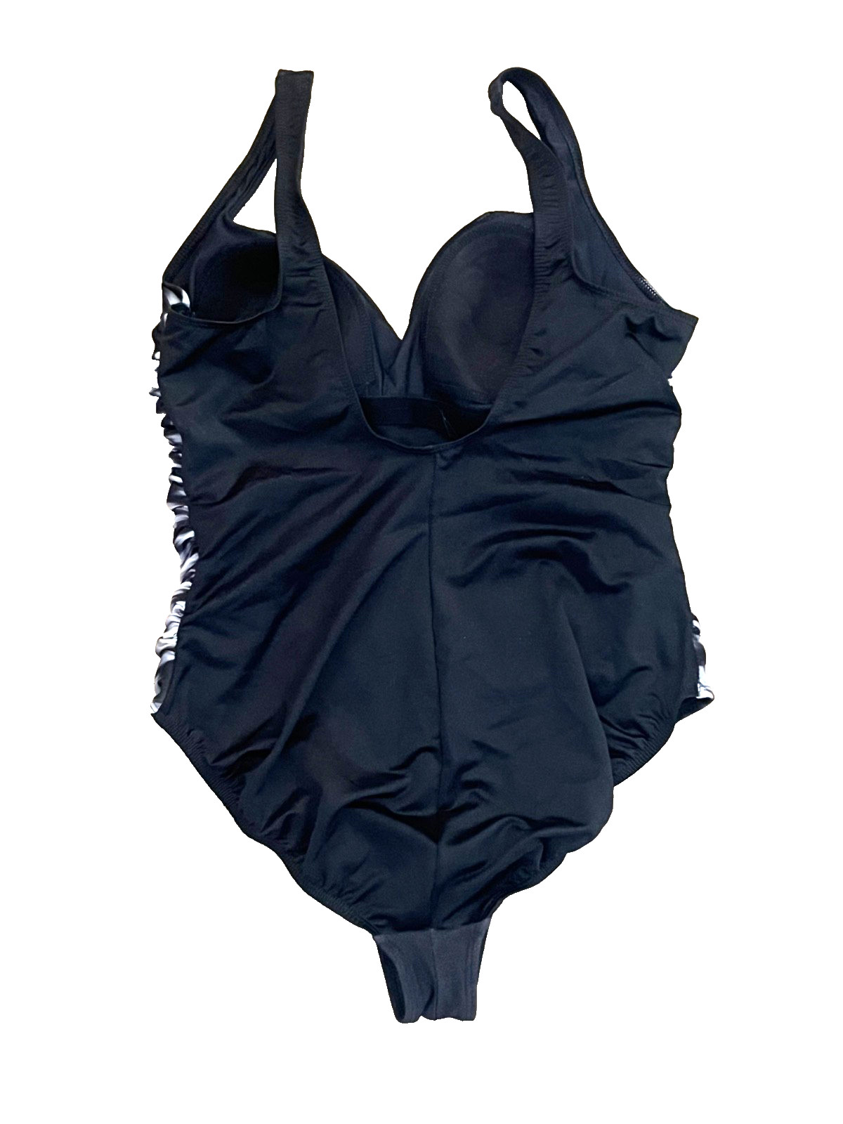 VINTAGE MIRACLESUIT BLACK V NECK ONE-PIECE TANK SWIMMING SUIT SWIMSUIT WOMEN 12