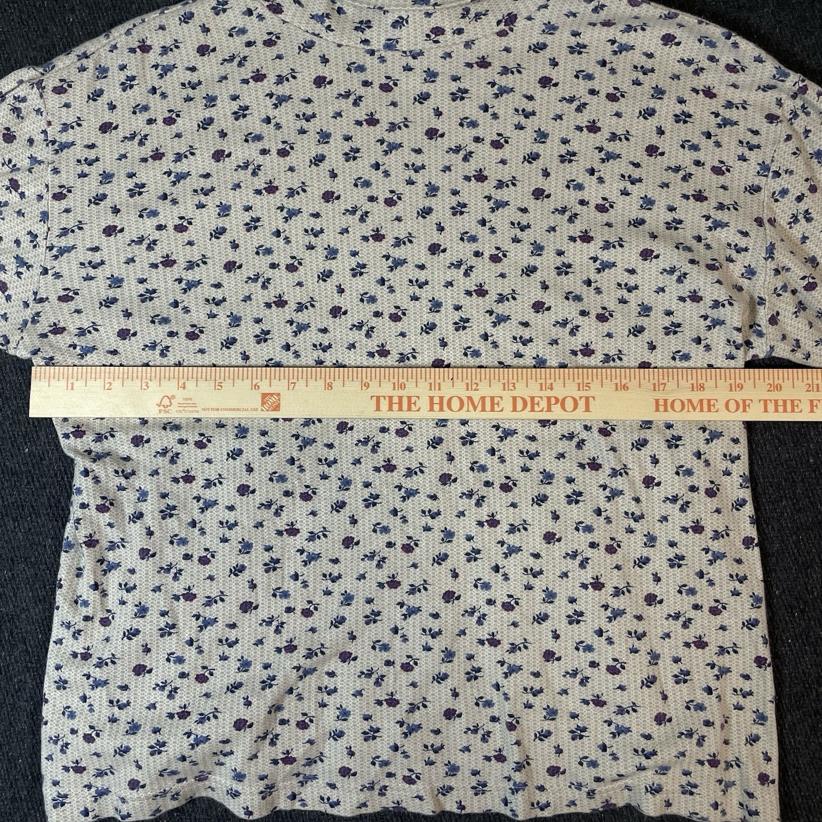 Vintage 90s Northern Reflections Floral Top Mock Neck Cottagecore Grandmacore M