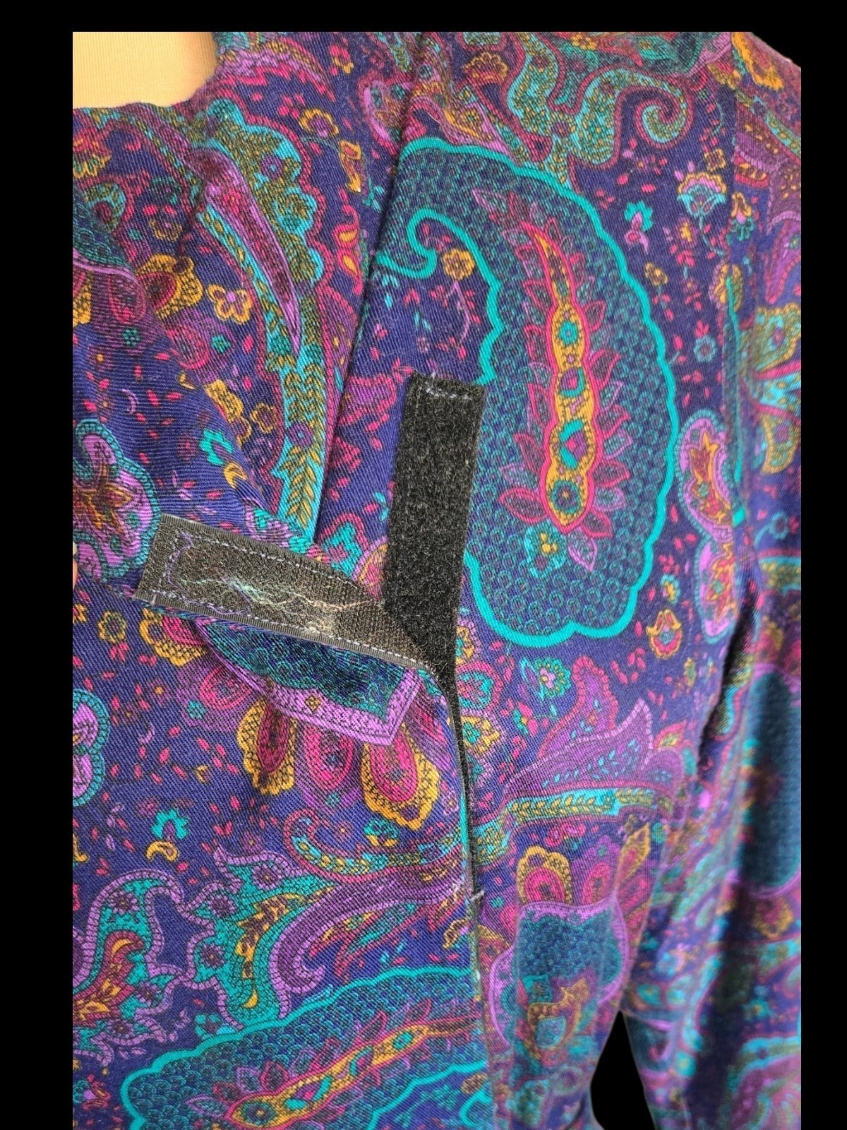 Vintage 80s Secretary Geek Long Sleeve Dress Sz 10