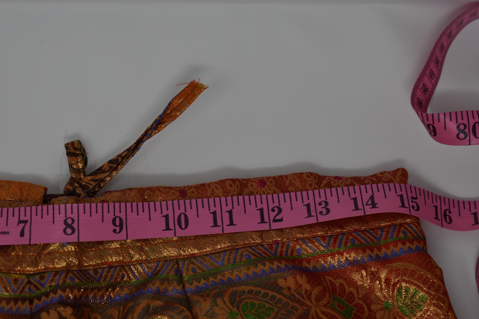 Vintage Indian Brocade Skirt & Jacket Set Gold Copper Silk Look Festival Wear