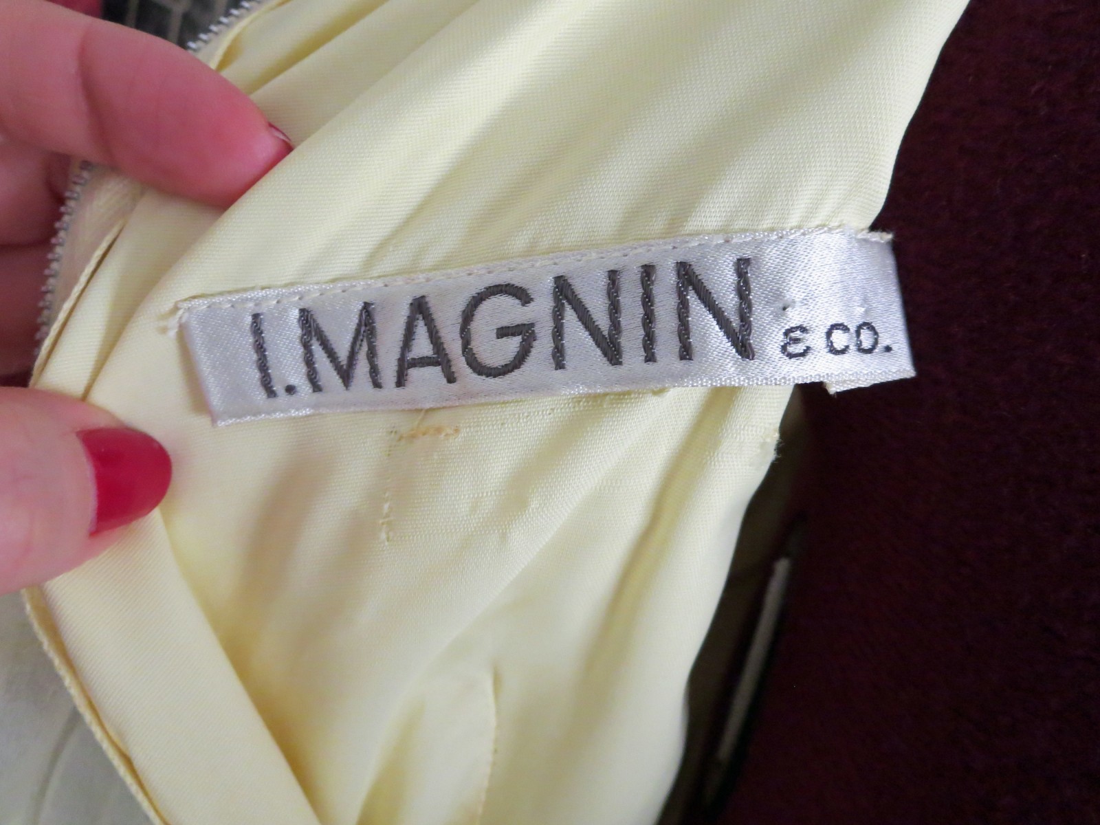 1960s Butter Yellow Beaded Floaty Chiffon Cocktail Party Dress I. Magnin XS