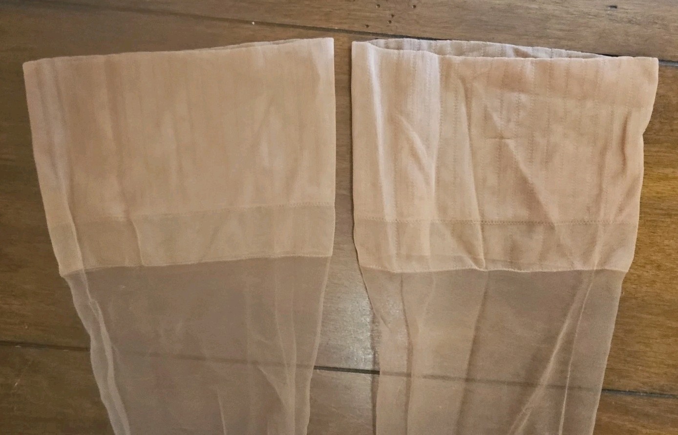 Treadwell Vtg Stockings Seamless size Medium Nylon Hosiery Suntan