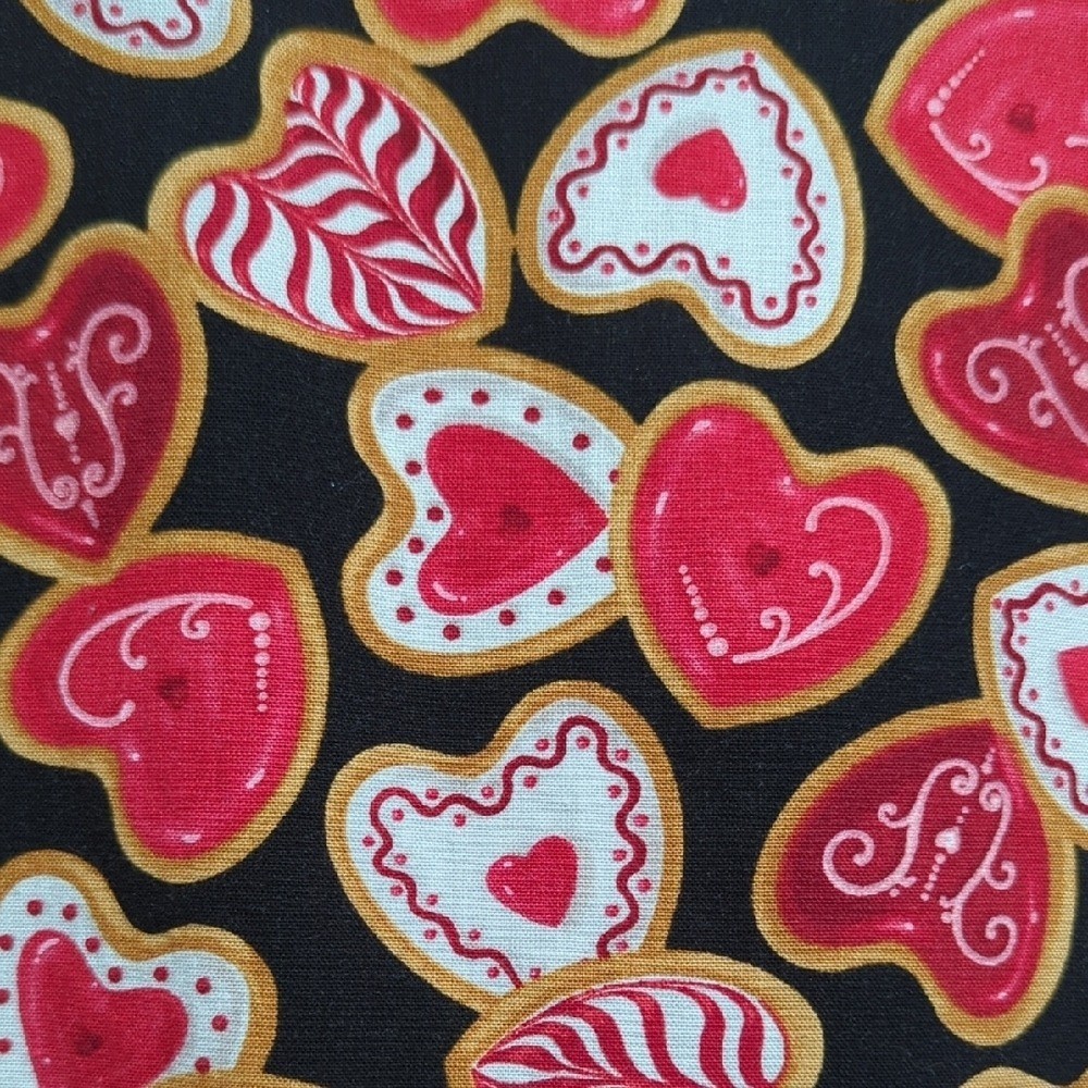 Vtg Style Fervour Modcloth Heart Cookie Dress Valentine&rsquo;s Day Retro Pinup Med Lg