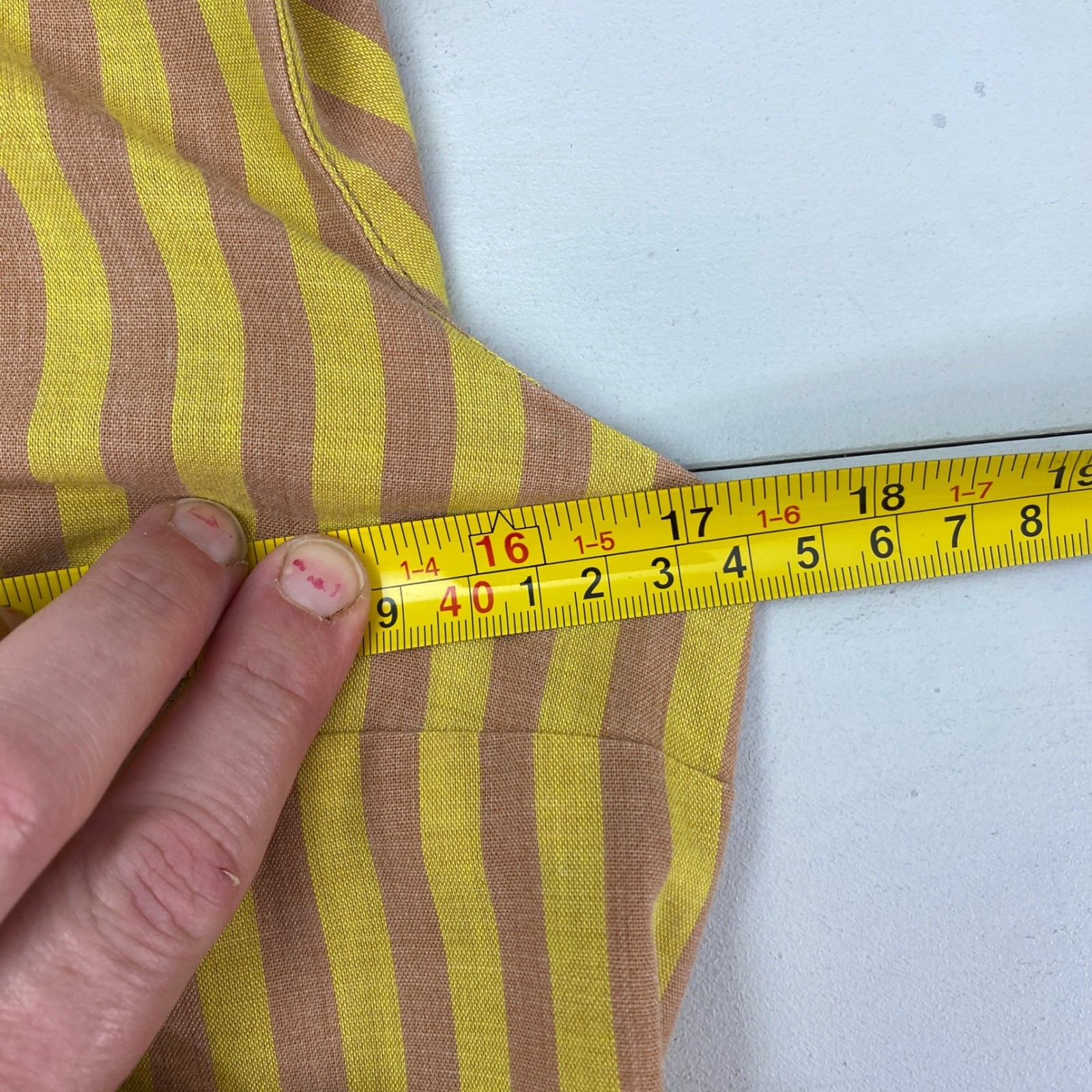 Vintage 60s Pacemaker Juniors Striped Drop Waist Pleated Dress Size XS Small Mod