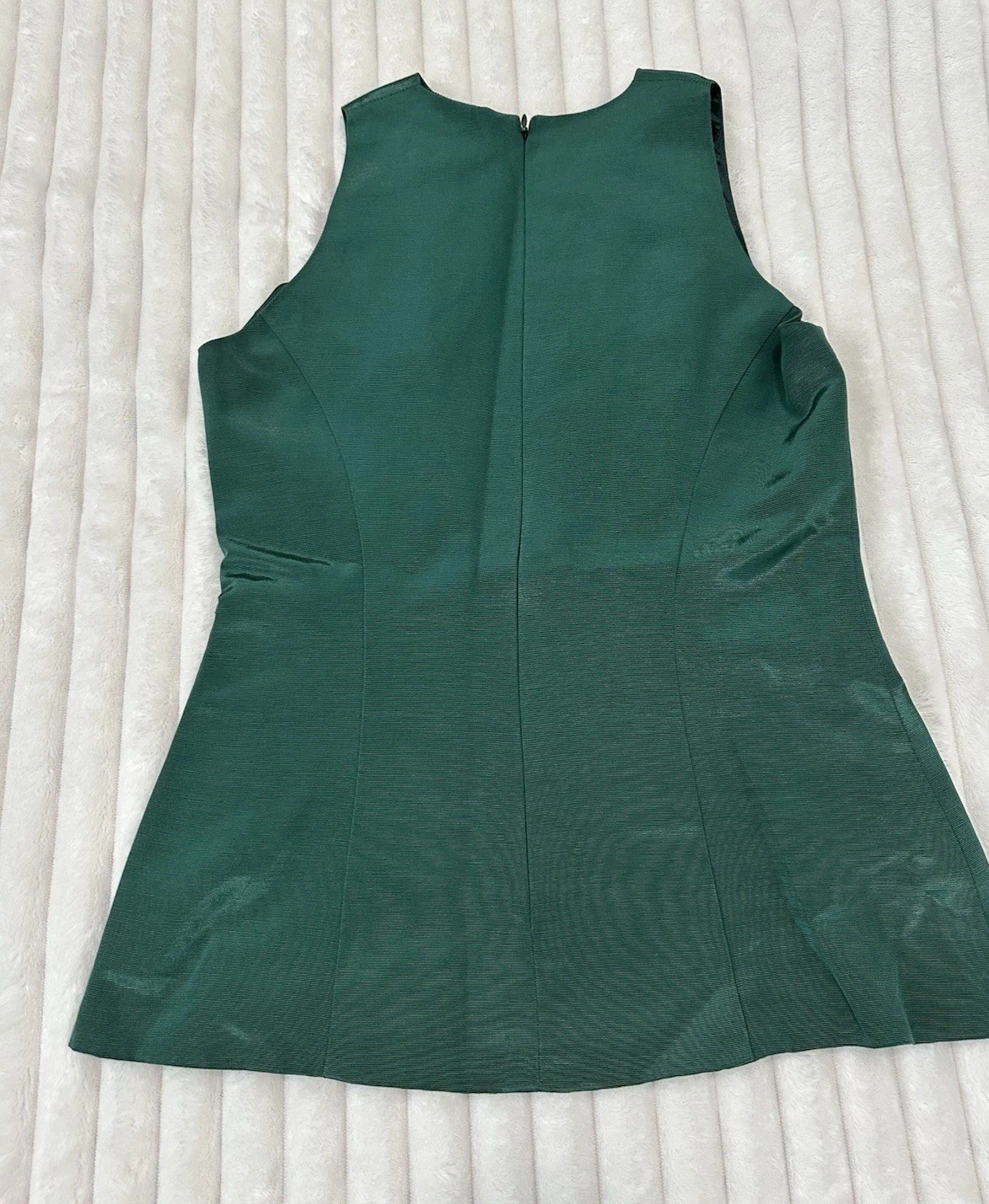 VTG Fiandaca Small 2 Piece Skirt Set Emerald Green 100% Wool Made In USA Rare